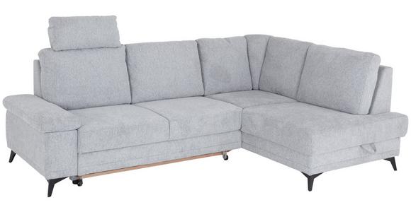 Ecksofa Sound - Schwarz/Grau, MODERN, Textil (248/90/170cm) - Luca Bessoni