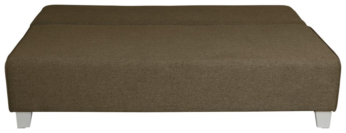 Schlafsofa Lena - Weiß/Braun, Design, Textil (190/75/97cm) - P & B