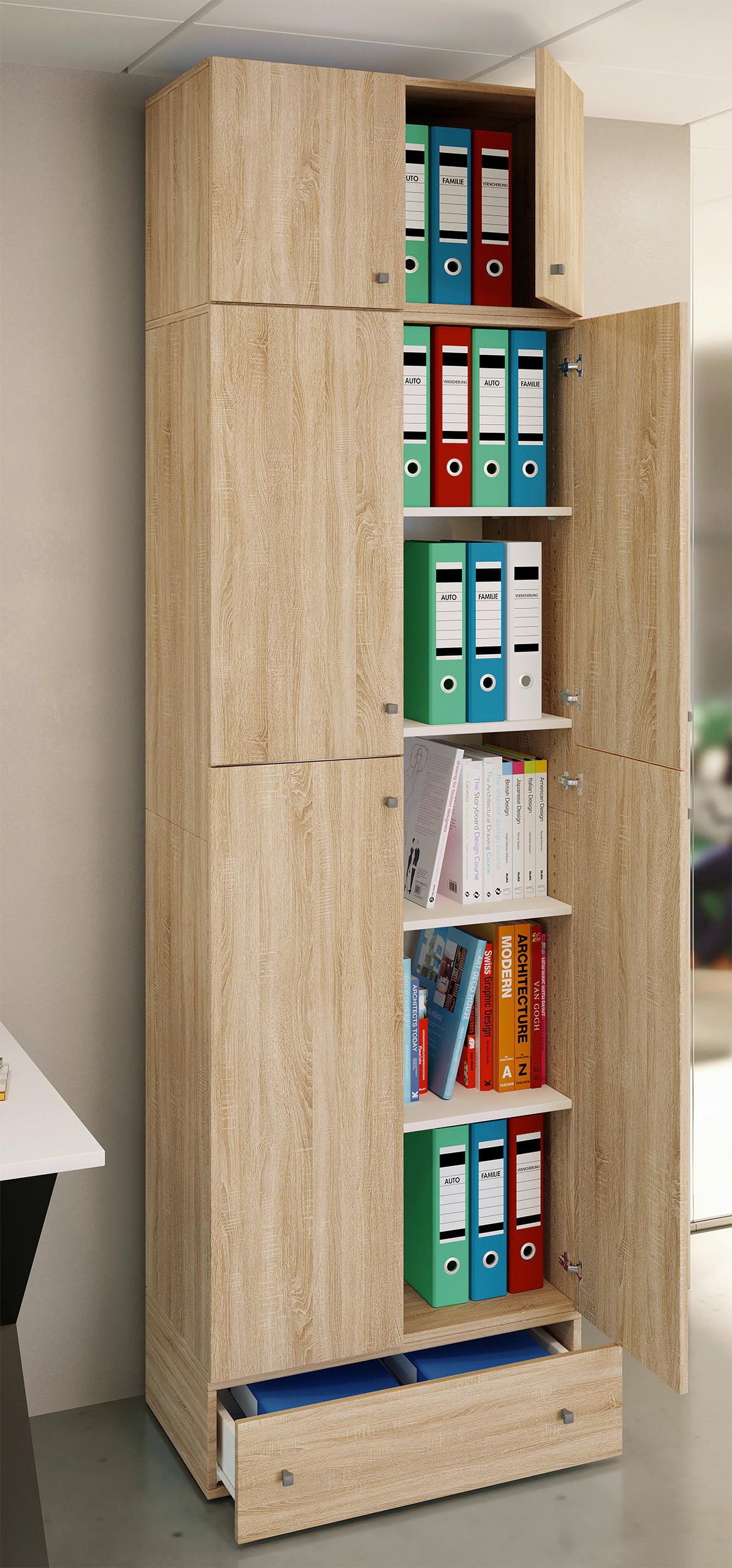 Aktenschrank Lona Eiche Dekor B: 70 Cm - Sonoma Eiche, MODERN, Holzwerkstoff (70/240/39cm) - MID.YOU