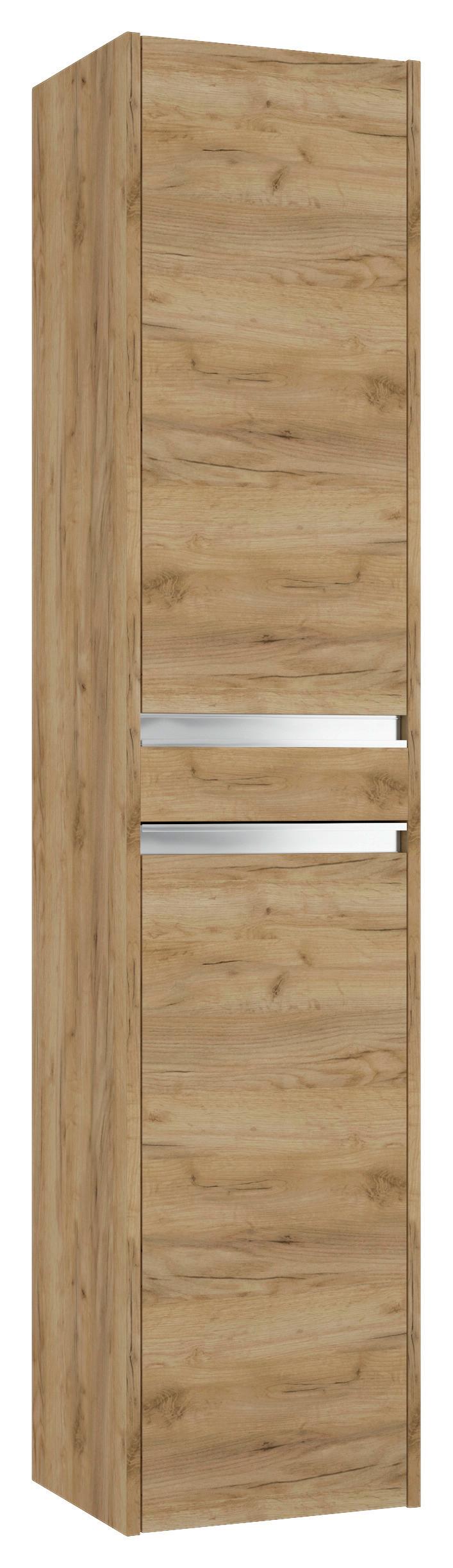 Hängender Hochschrank Mit Soft Close Nena B: 35cm Eiche Dekor - Eichefarben, MODERN, Holzwerkstoff (35/160/30cm) - MID.YOU