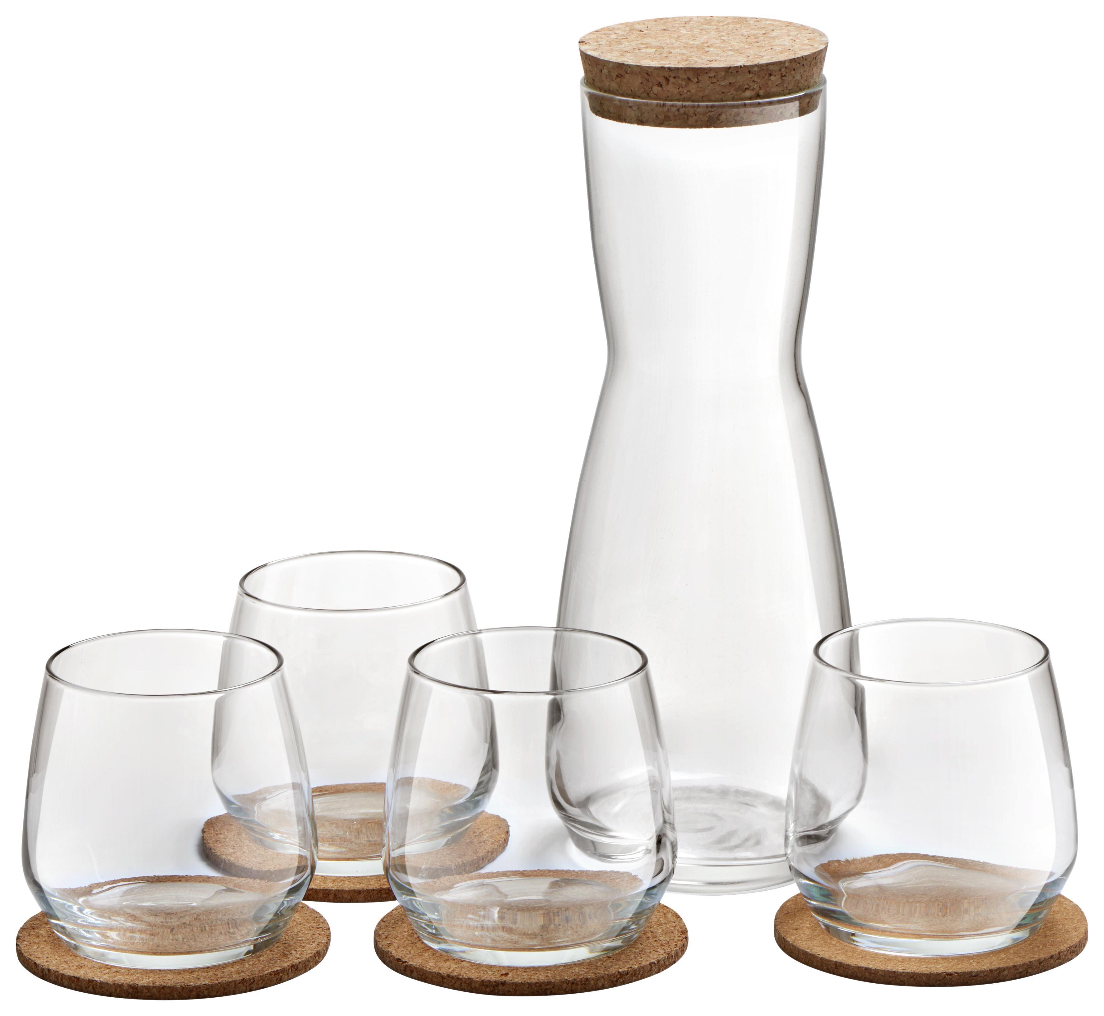 Pohárkészlet Salomon - Átlátszó, konvencionális, Üveg