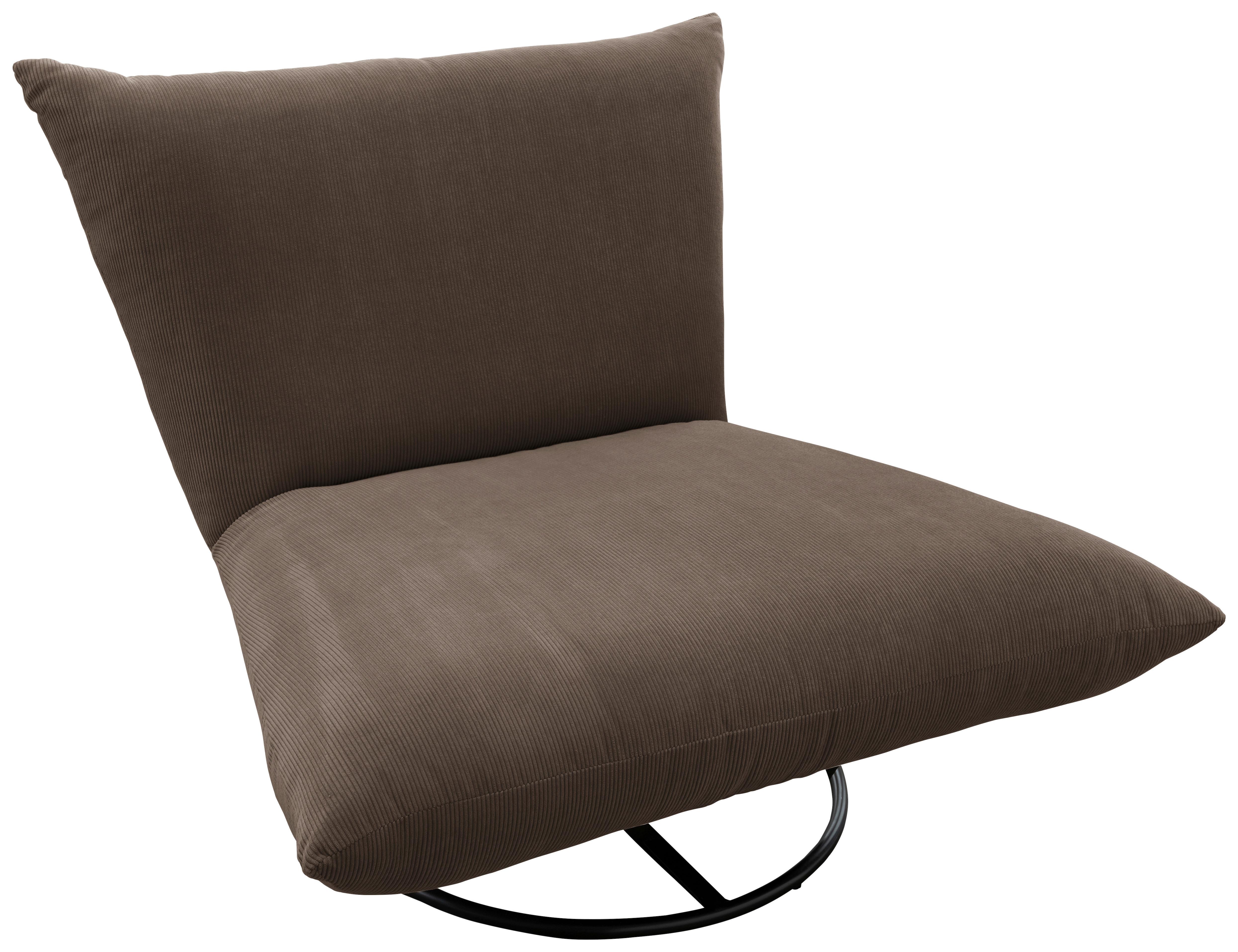 Relaxsessel Cremona Braun B: 100 Cm - Schwarz/Braun, Design, Textil (100/78/96cm) - Livetastic