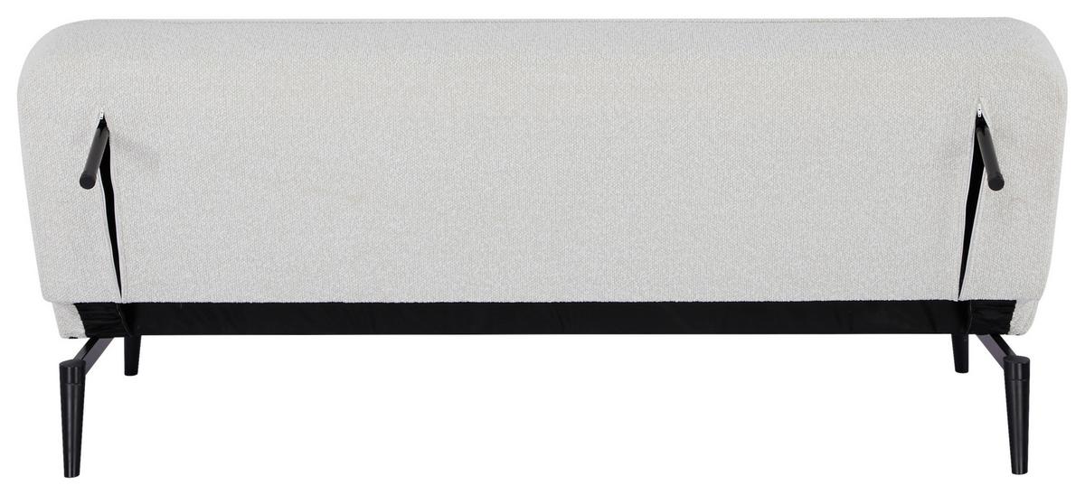 Schlafsofa Lino Beige B: 192 cm - Beige/Schwarz, Design, Holz/Textil (192/82/90cm) - Livetastic