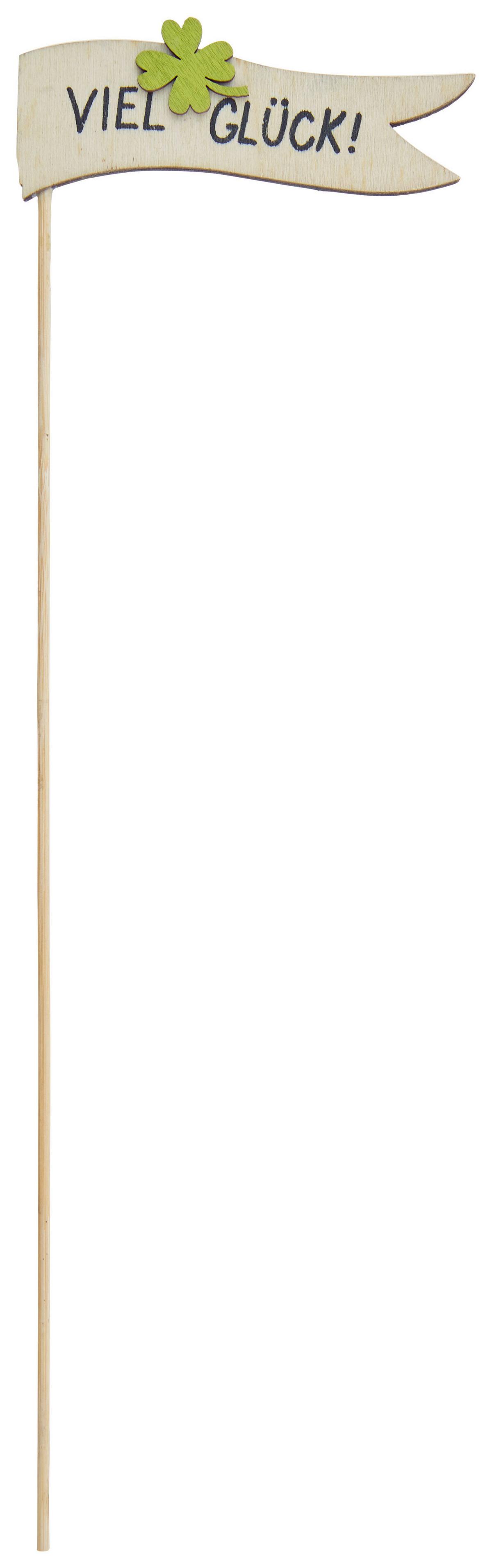 Fahnenpicker Dana - Naturfarben, KONVENTIONELL, Holzwerkstoff (8/28cm) - Luca Bessoni