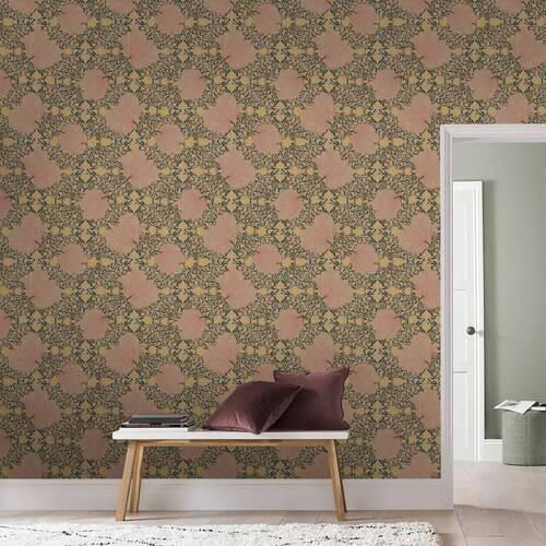 Vliestapete Vayen - Rosa, Basics, Papier/Kunststoff (52/1000cm)