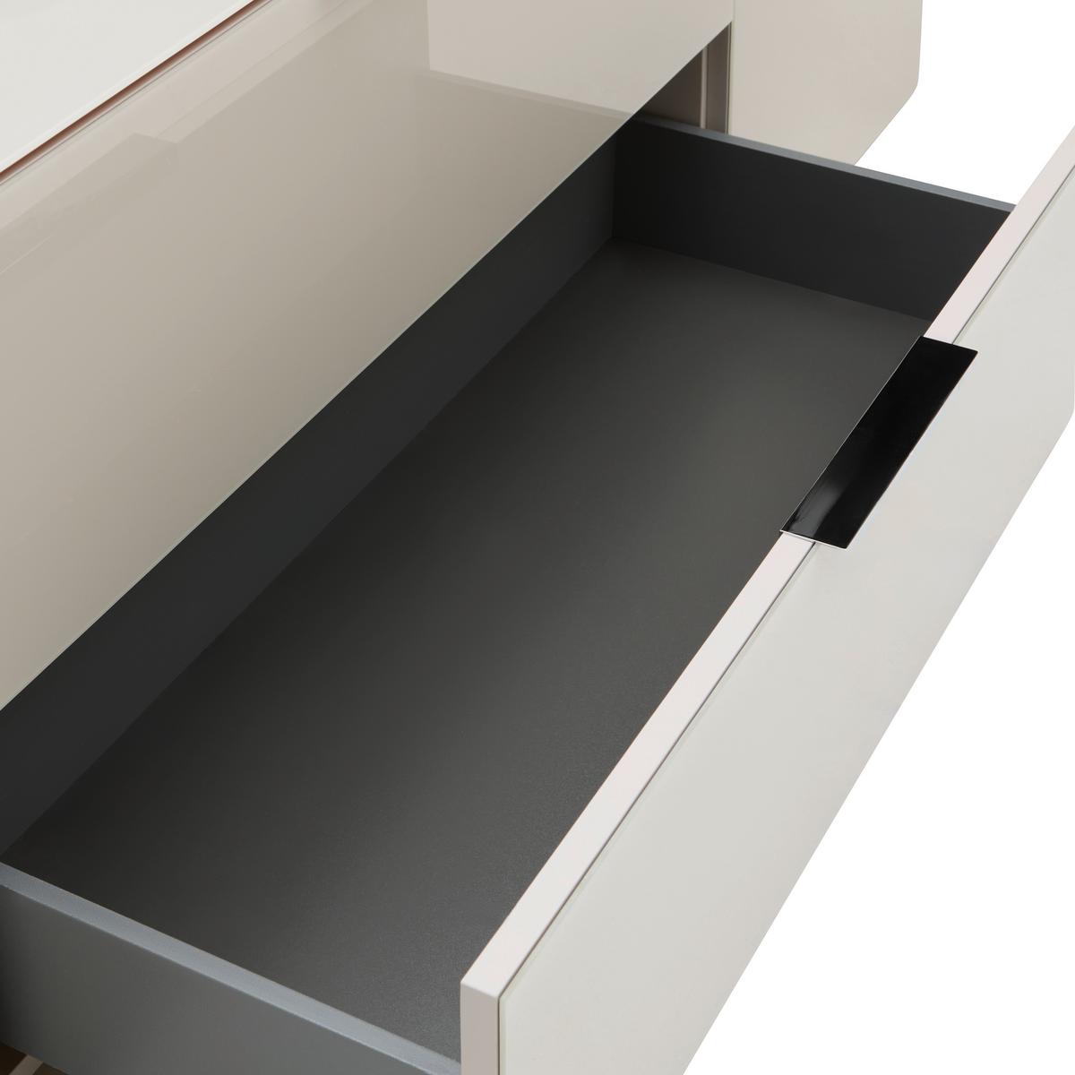 NÍZKÁ KOMODA SIENA -EXKLUSIV- - černá/kašmírová, Moderní, kov/kompozitní dřevo (226/55/40cm) - Mömax