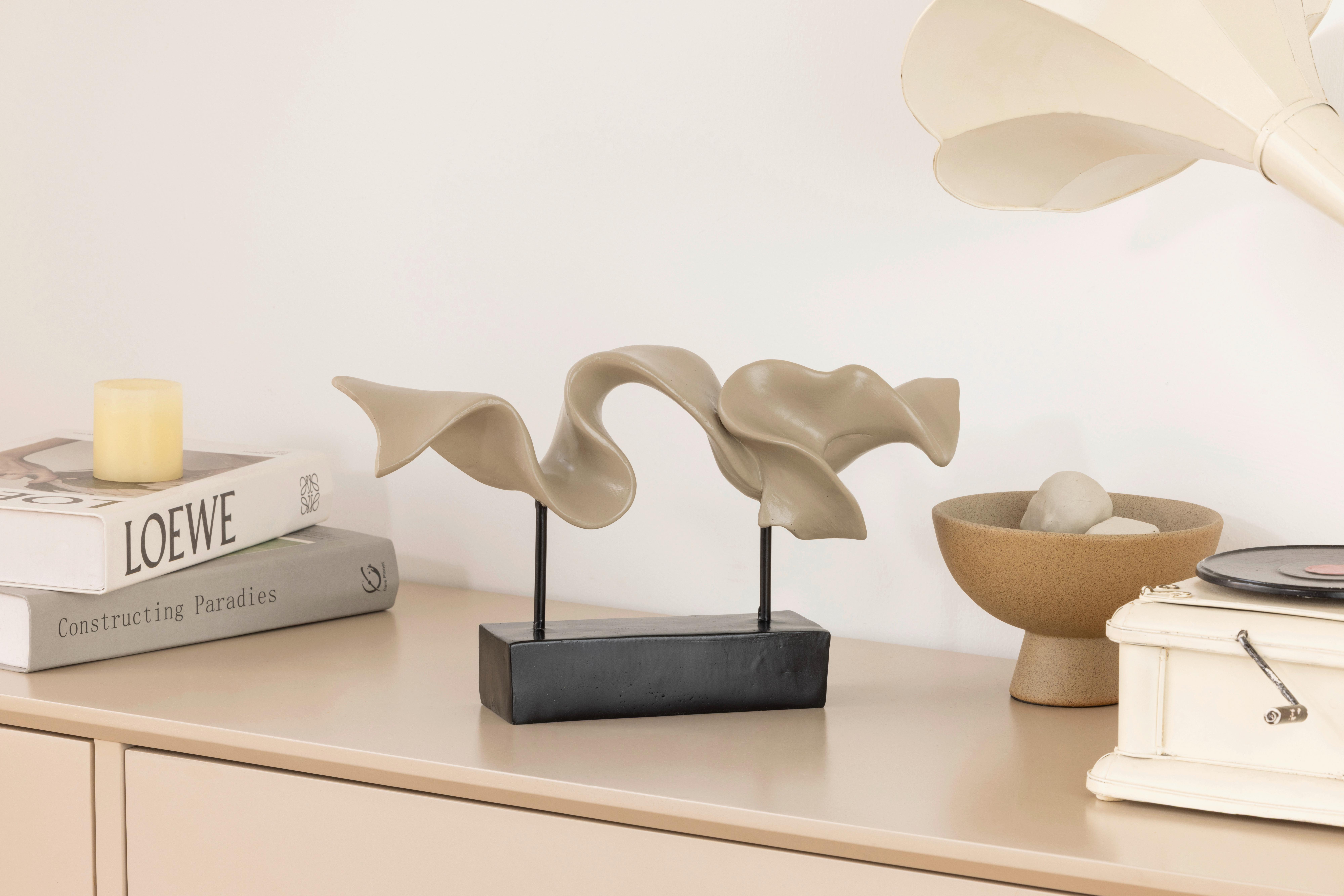 Skulptur Justine - Schwarz/Braun, KONVENTIONELL, Kunststoff (32/8,5/18cm) - Luca Bessoni