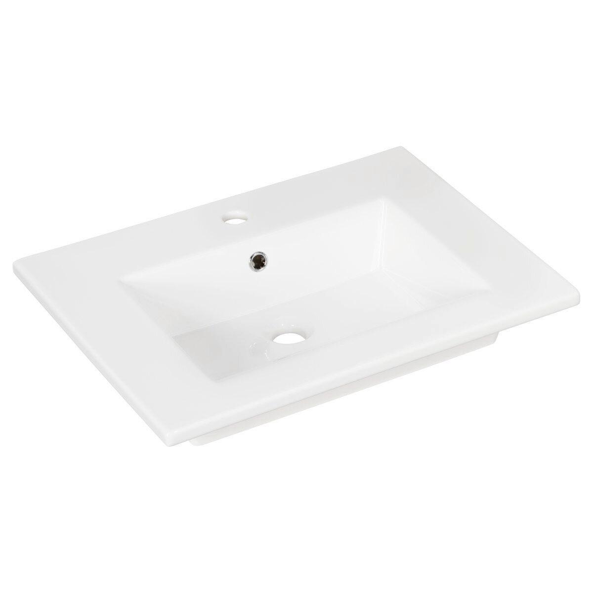 Badezimmer B.Perfekt Eichefarben 3-Teilig - Eichefarben/Weiß, Basics, Keramik/Holzwerkstoff (62,2/123,7/48cm) - MID.YOU