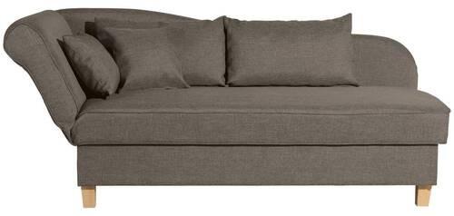 Recamiere Selma Sahara Links Mit Bettkasten+schlaffunktion - Hellbraun/Buchefarben, Design, Textil (190/88/82cm) - Max Winzer