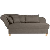 Recamiere Selma Sahara Links mit Bettkasten+schlaffunktion - Hellbraun/Buchefarben, Design, Textil (190/88/82cm) - Max Winzer