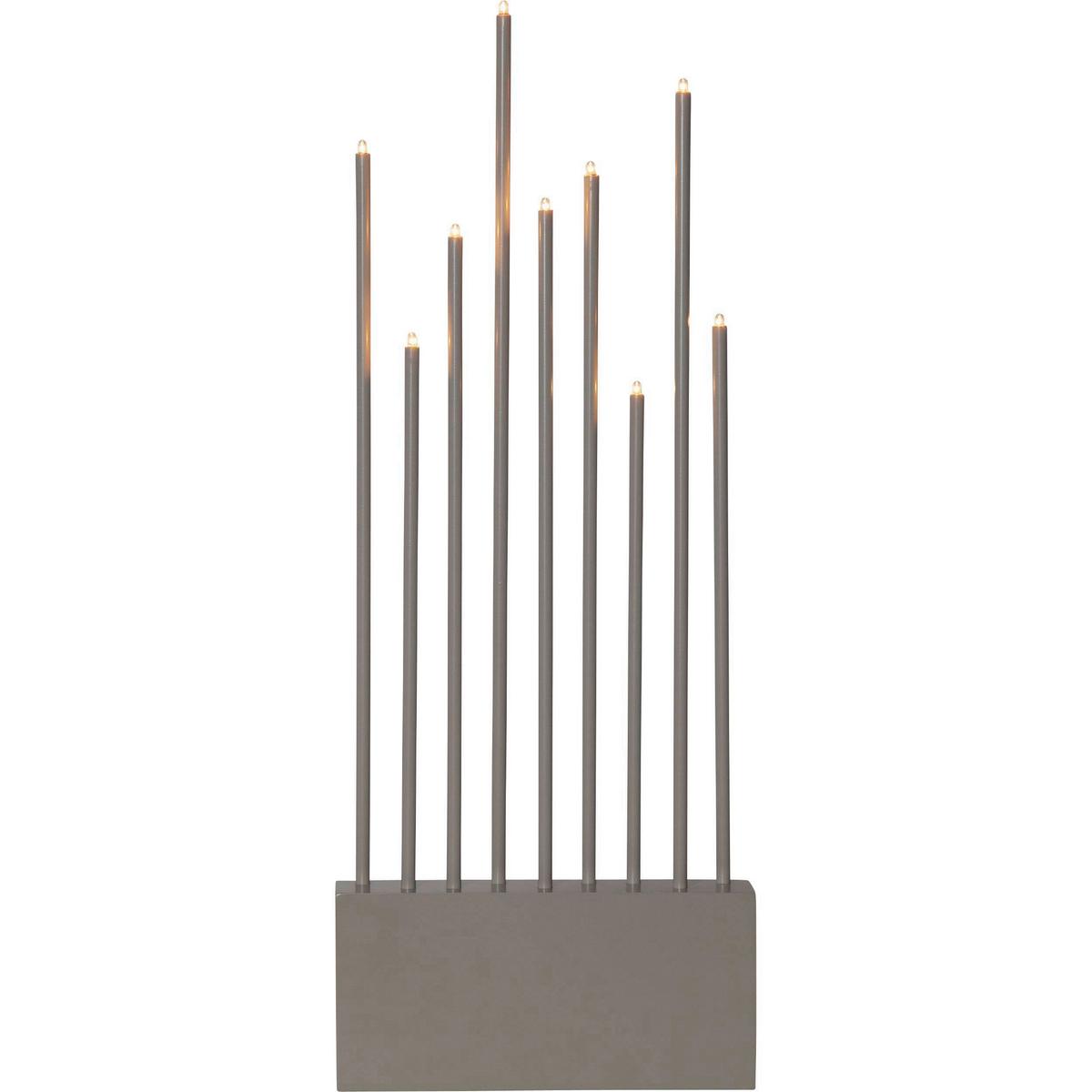 LED-Kerze 410954 Buzz - Grau, Basics, Holz/Metall (23/6/60cm) - Eglo