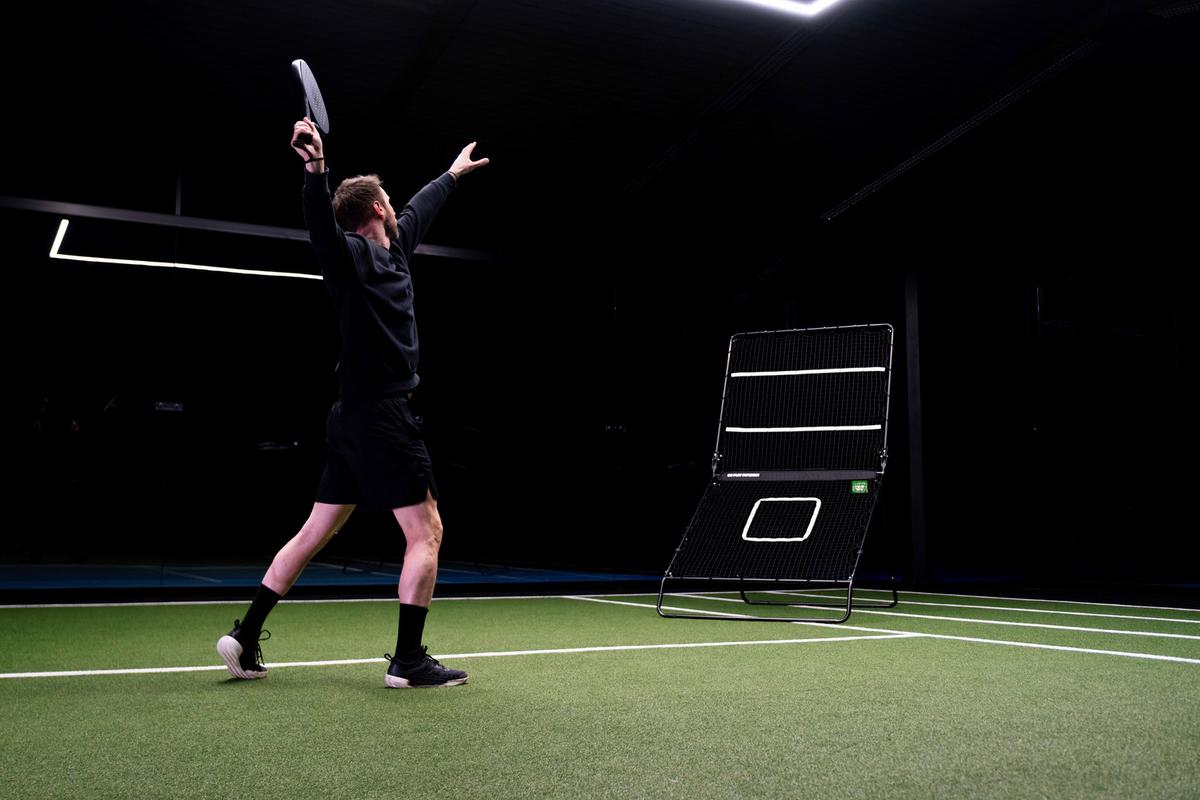 Diverse Outdoorspiele Exit Smash Padel Rebounder - Schwarz, KONVENTIONELL, Metall (202/124/164cm) - EXIT Toys