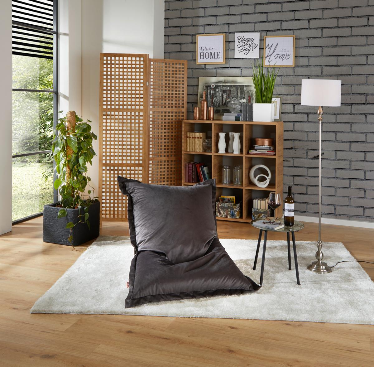 Sedací vak B52 šedá - šedá, Design, textil (140/100/30cm)
