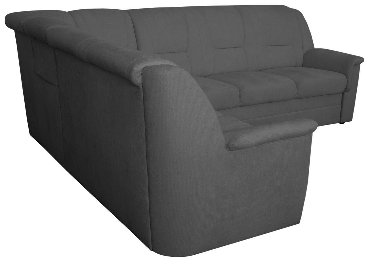 ECKSCHLAFSOFA Rafael, Graphit S: 279x224cm - Beige/Schwarz, Trend, Textil (279/224cm)