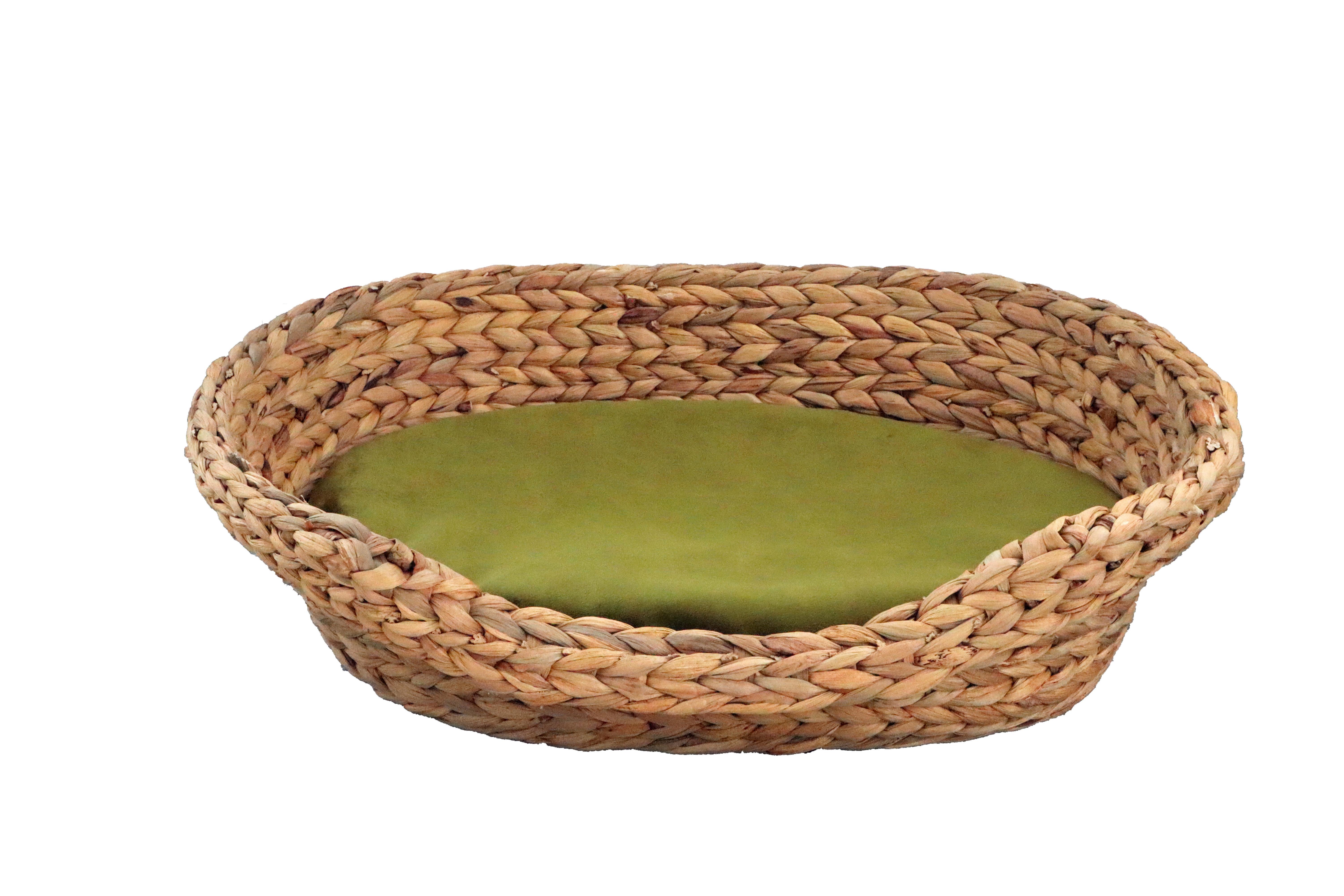 Katzensofa Naturfarben/Olivgrün L: 53 cm - Naturfarben/Olivgrün, KONVENTIONELL, Naturmaterialien (53/40/14cm)