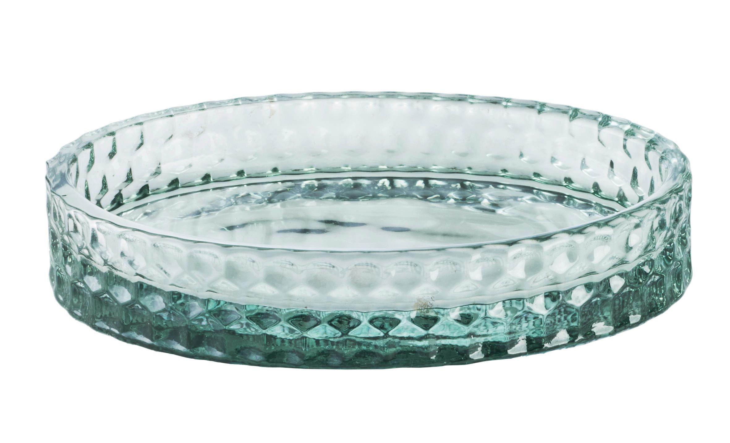 Seifenschale Melua Grün Glas - Grün, Basics, Glas (11,0/2,2cm) - Kleine Wolke