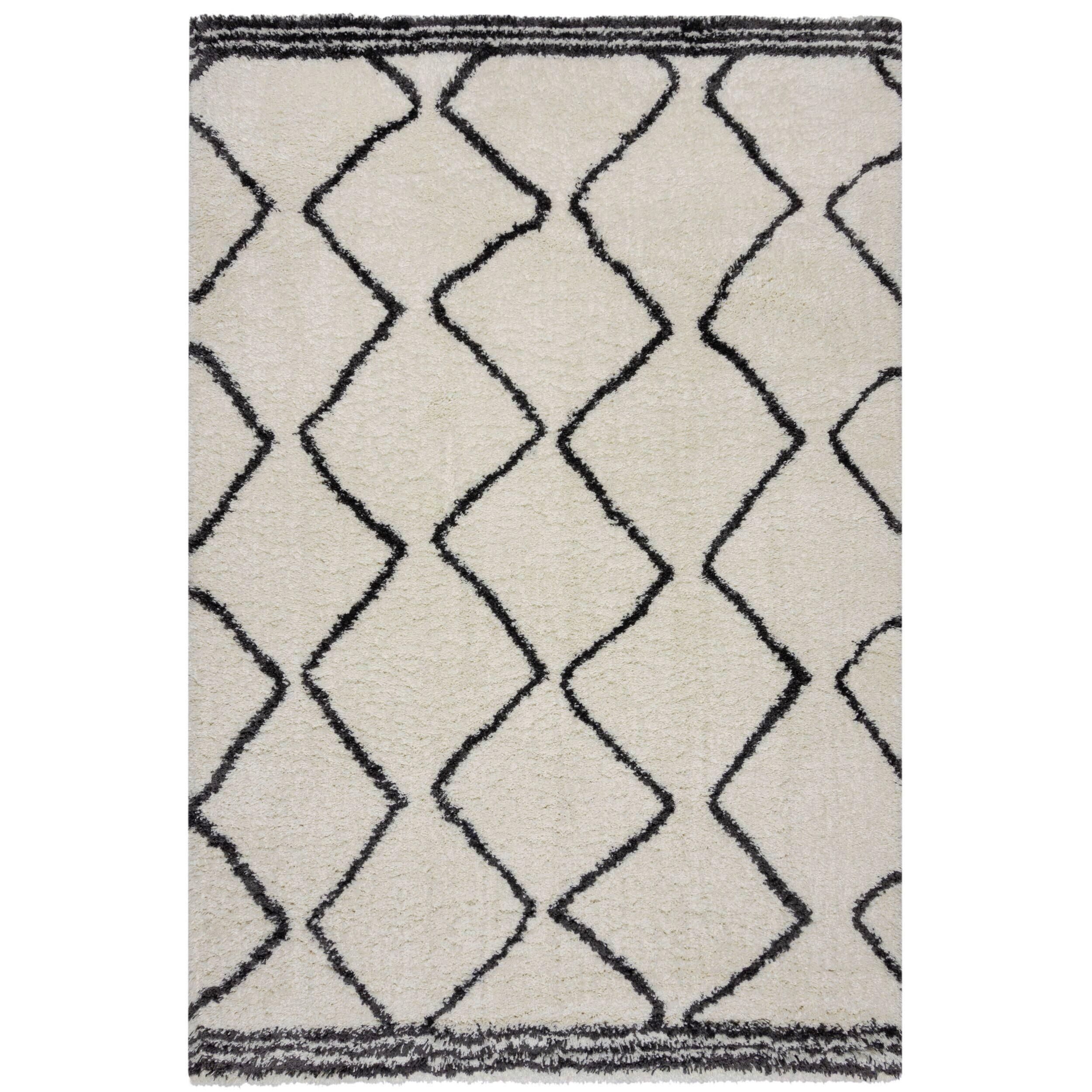 Hochflorteppich Riad - Creme, KONVENTIONELL, Textil (200/290cm)