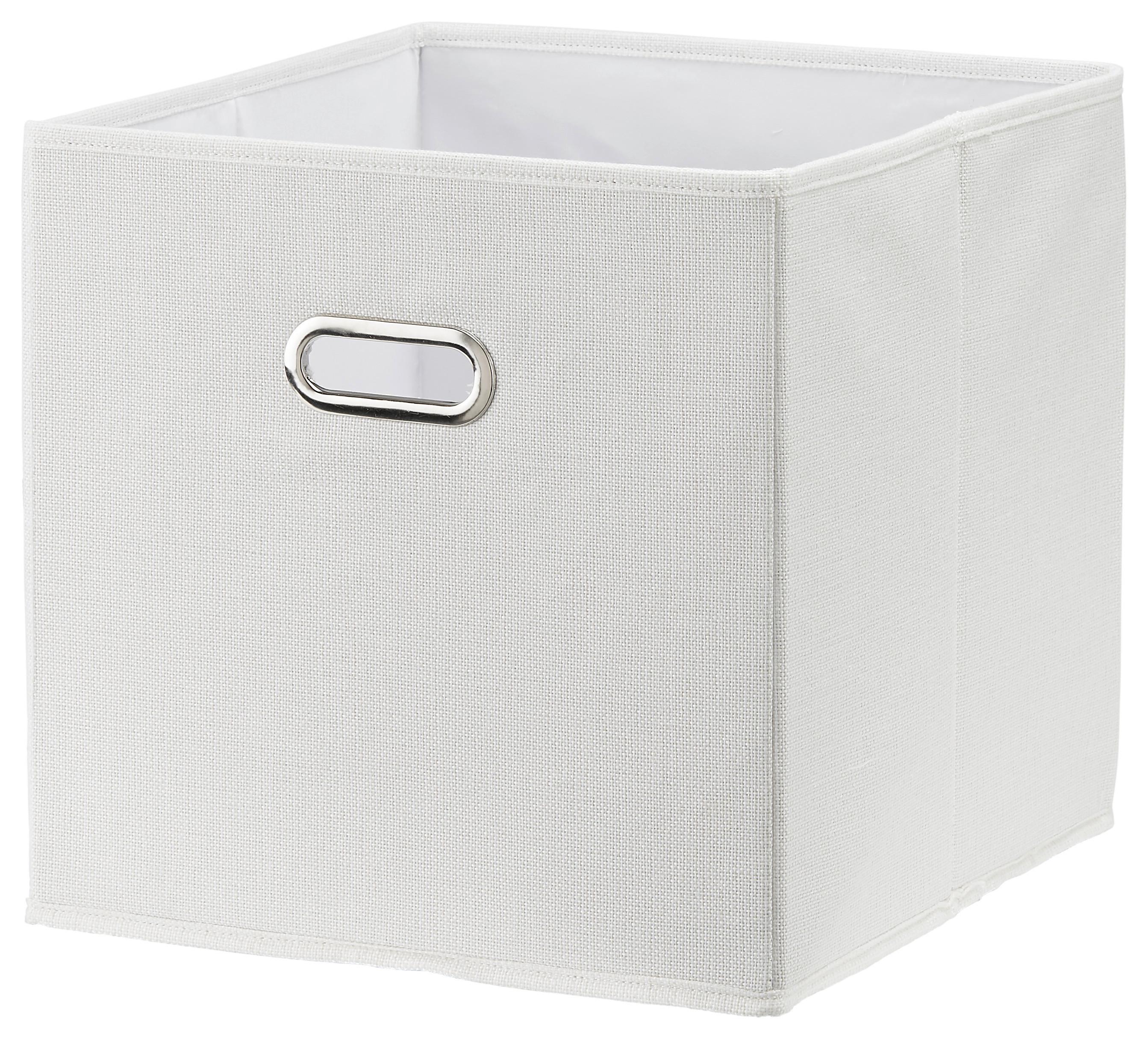Skladací Box Bobby Ca.34l -Ext- -Akt- -Top- - biela, Moderný, kartón/textil (33/32/33cm) - Premium Living
