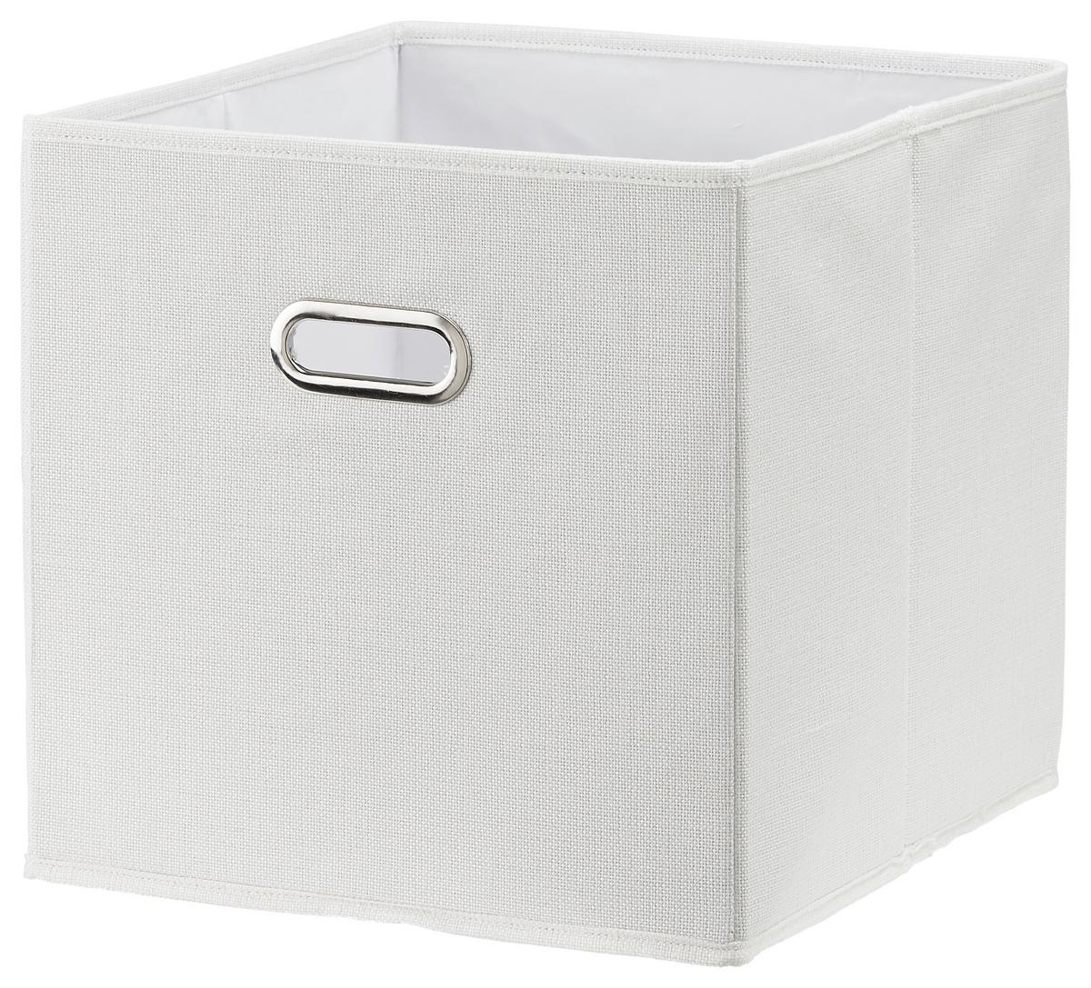 SKLÁDACÍ KRABICE BOBBY CA.34L -EXT- -AKT- -TOP- - bílá, Moderní, karton/textil (33/32/33cm) - Premium Living