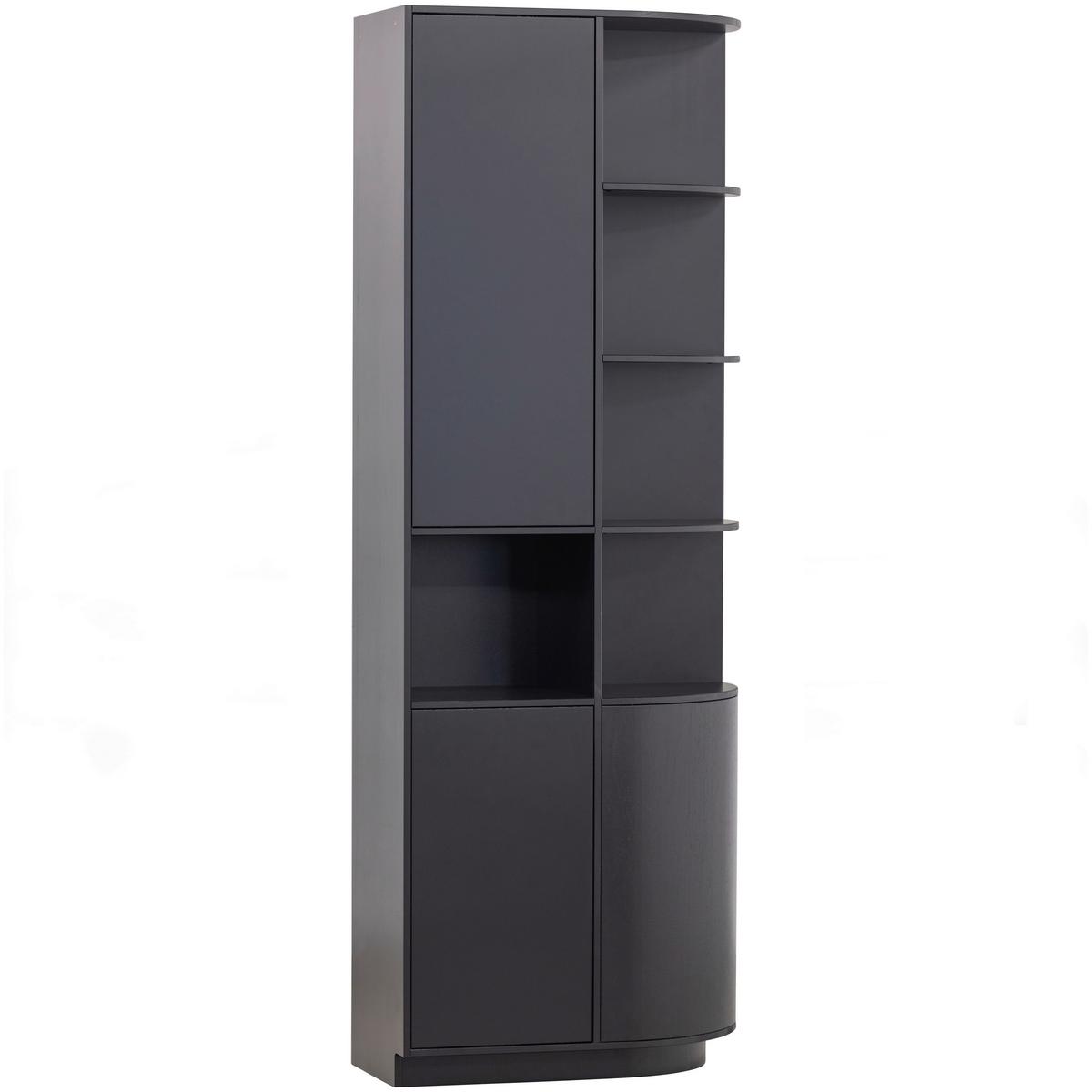 Mehrzweckschrank Finca Schwarz B: 78 Cm - Schwarz, Design, Holz (78/210/40cm) - Livetastic