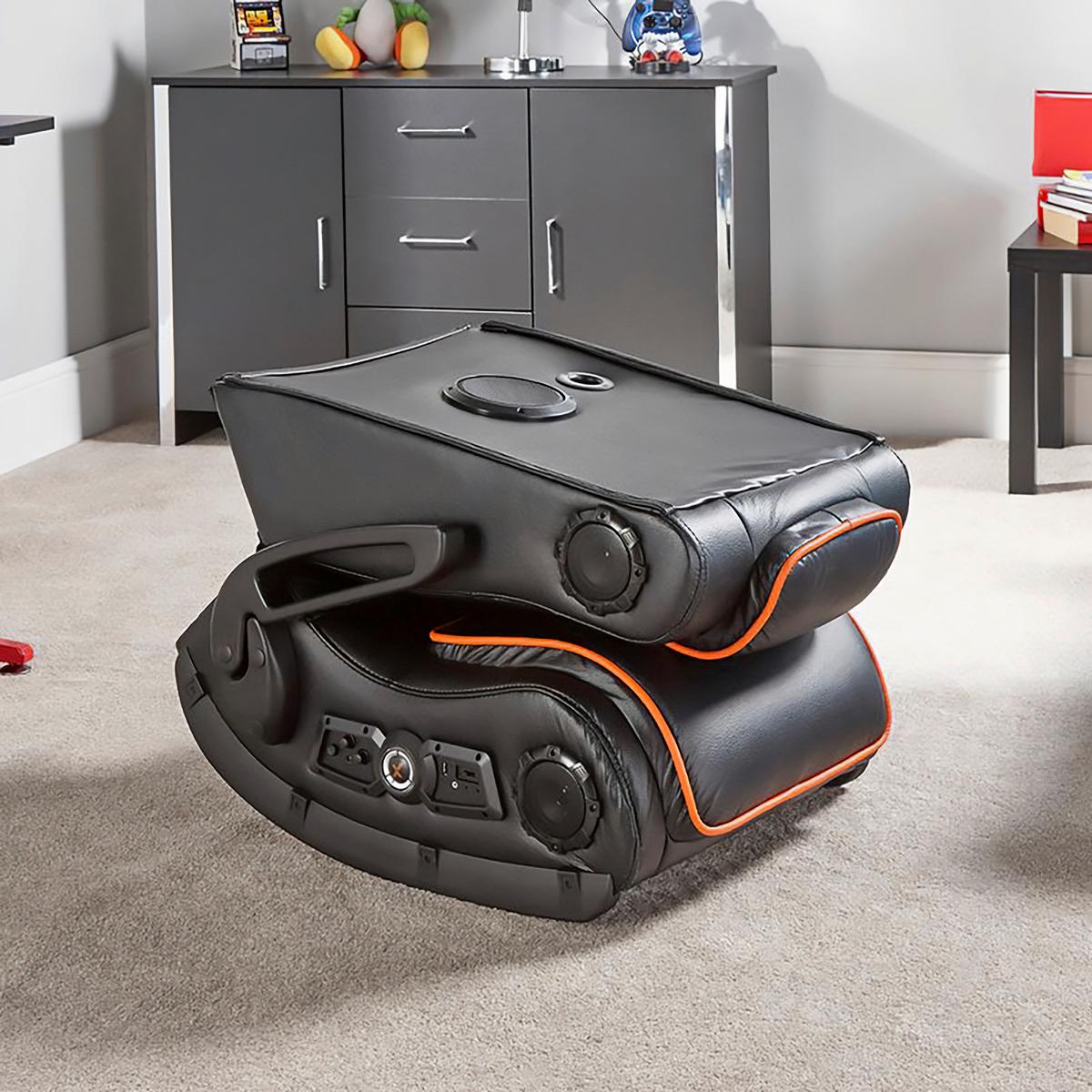 Gamingsessel Sentinel 4.1 - Schwarz, MODERN, Textil (62/87/90cm) - X Rocker