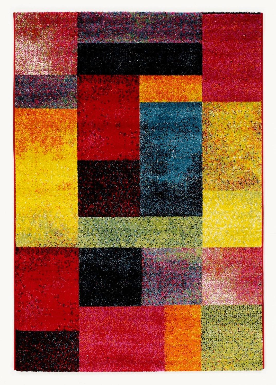 Webteppich Happiness New Shimmer - Multicolor, Design, Textil (65/130cm) - Novel