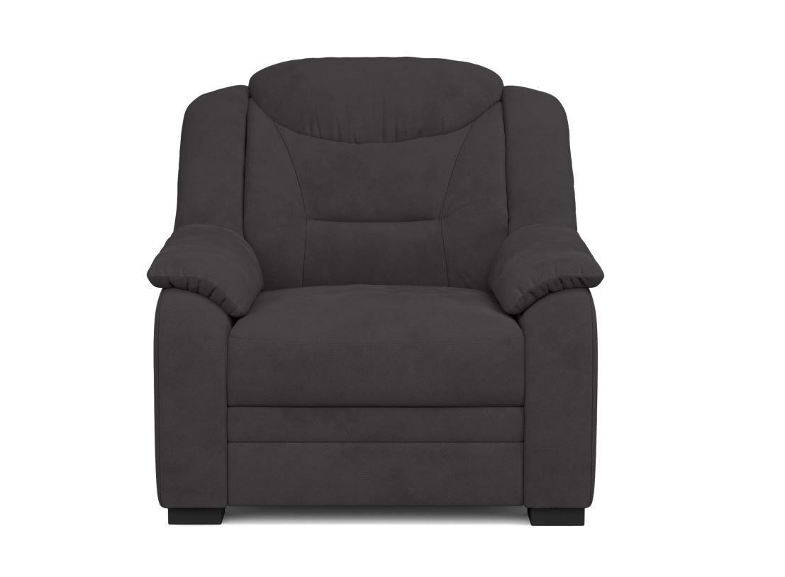Sessel Marcus - Anthrazit/Schwarz, Basics, Textil (97/99/99cm) - MID.YOU