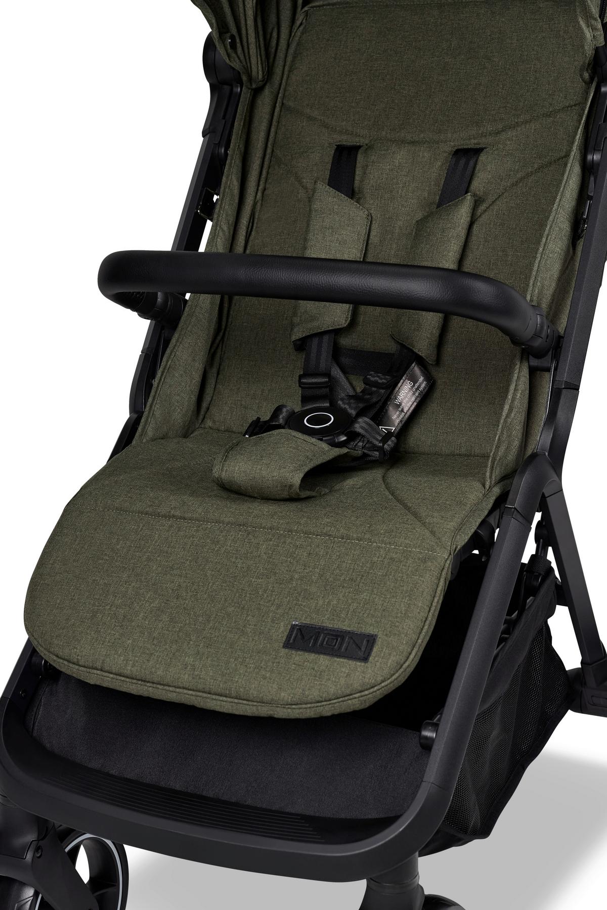 Buggy Zac - Schwarz/Olivgrün, Basics, Textil (80/55/102cm) - Moon
