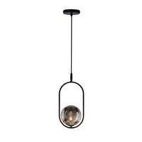 PENDELLEUCHTE 31-44068 CORDEL - Graphitfarben/Schwarz, Design, Metall (18.5/14/120cm)