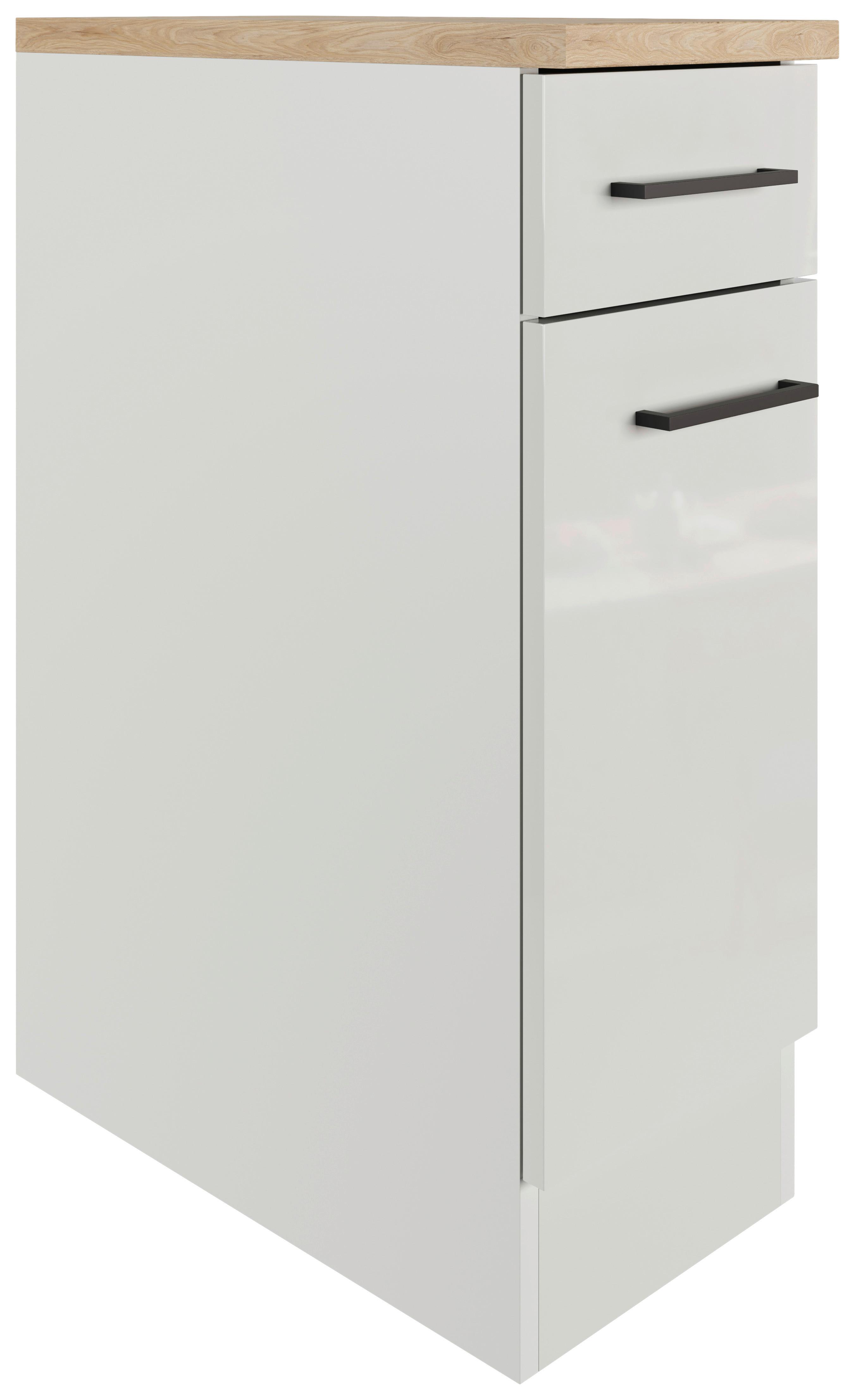 Spodná kuchynská skrinka LEVI LEVI - čierna/sivá, Modern, kov/kompozitné drevo (30/86/60cm) - FlexWell