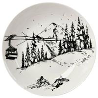 Suppenteller North Porzellan D: 20 cm - Schwarz/Weiß, Design, Keramik (20cm) - Luca Bessoni