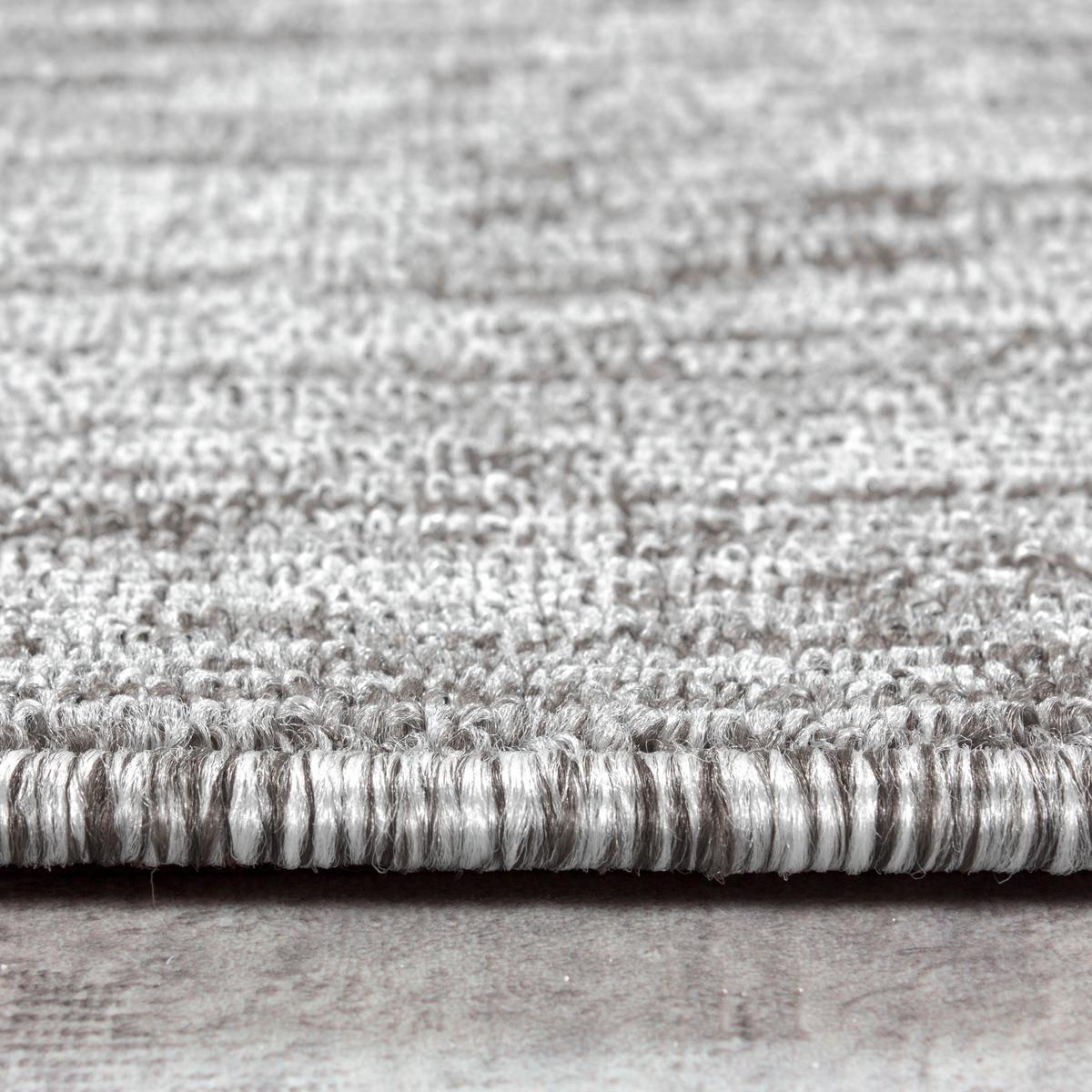 Flachwebteppich Nizza - Hellgrau, Design, Textil (120/120cm) - Novel