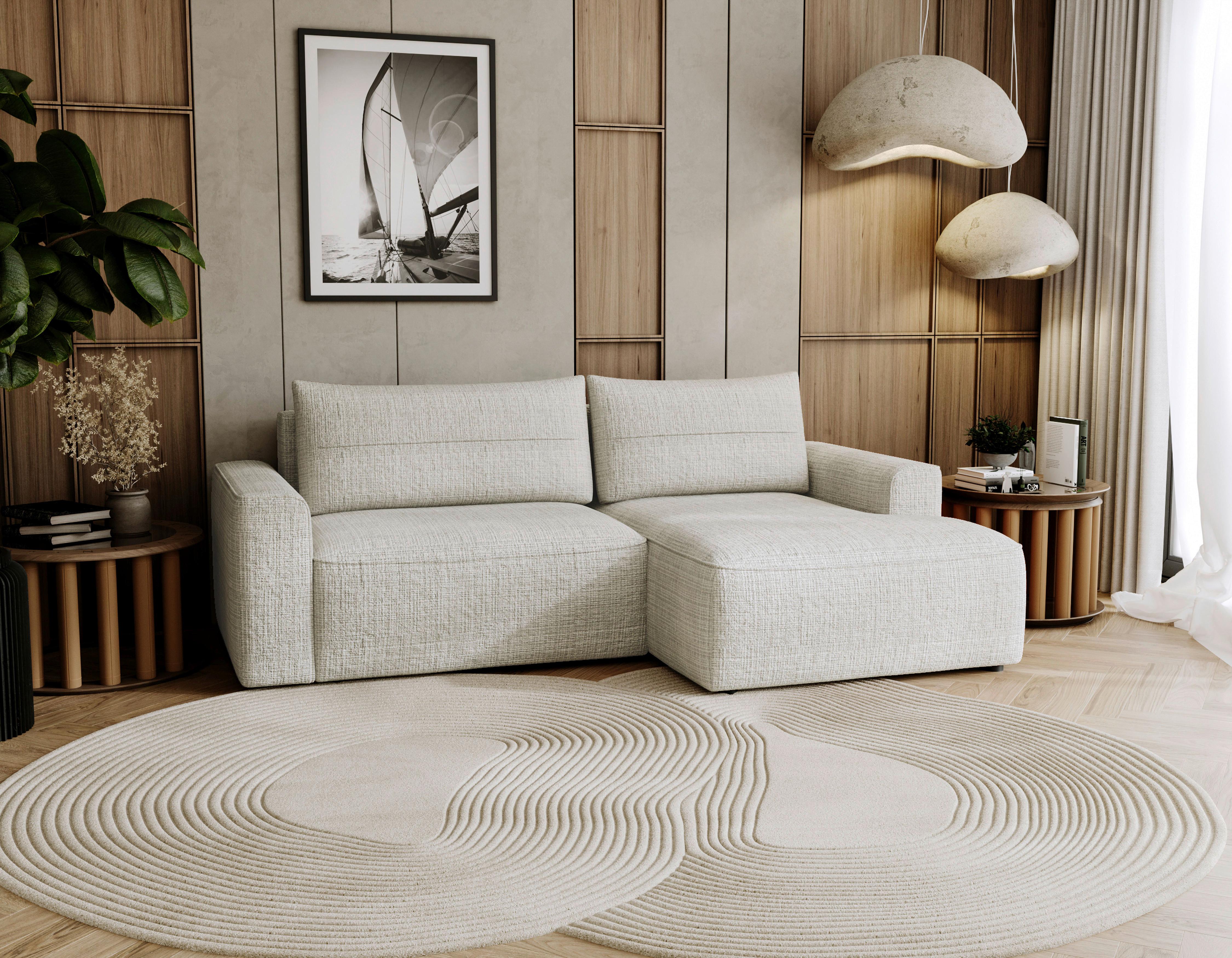 Lullo Creme S: 233x144 Cm - Creme/Schwarz, Design, Textil (233/144cm) - Livetastic
