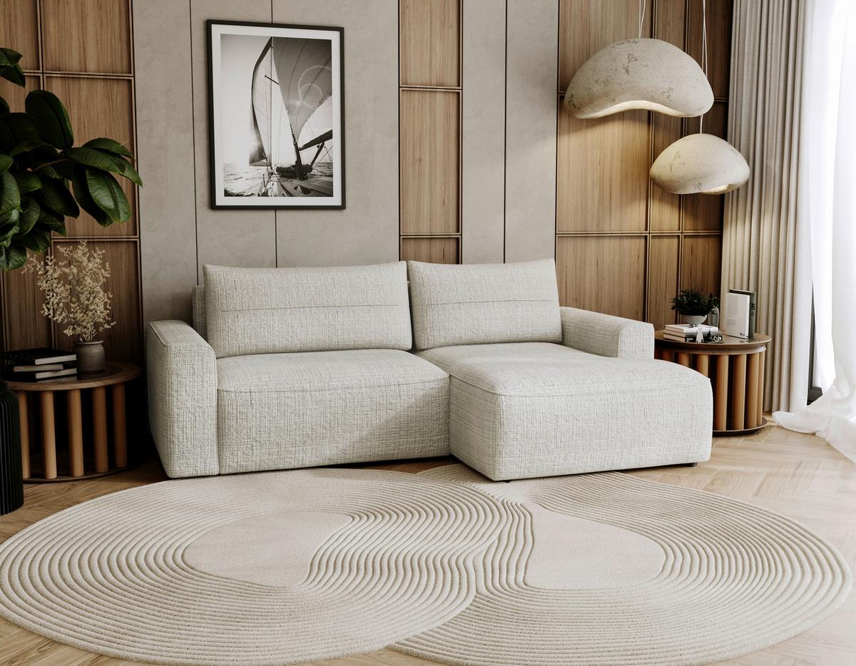 Lullo Creme S: 233x144 Cm - Creme/Schwarz, Design, Textil (233/144cm) - Livetastic