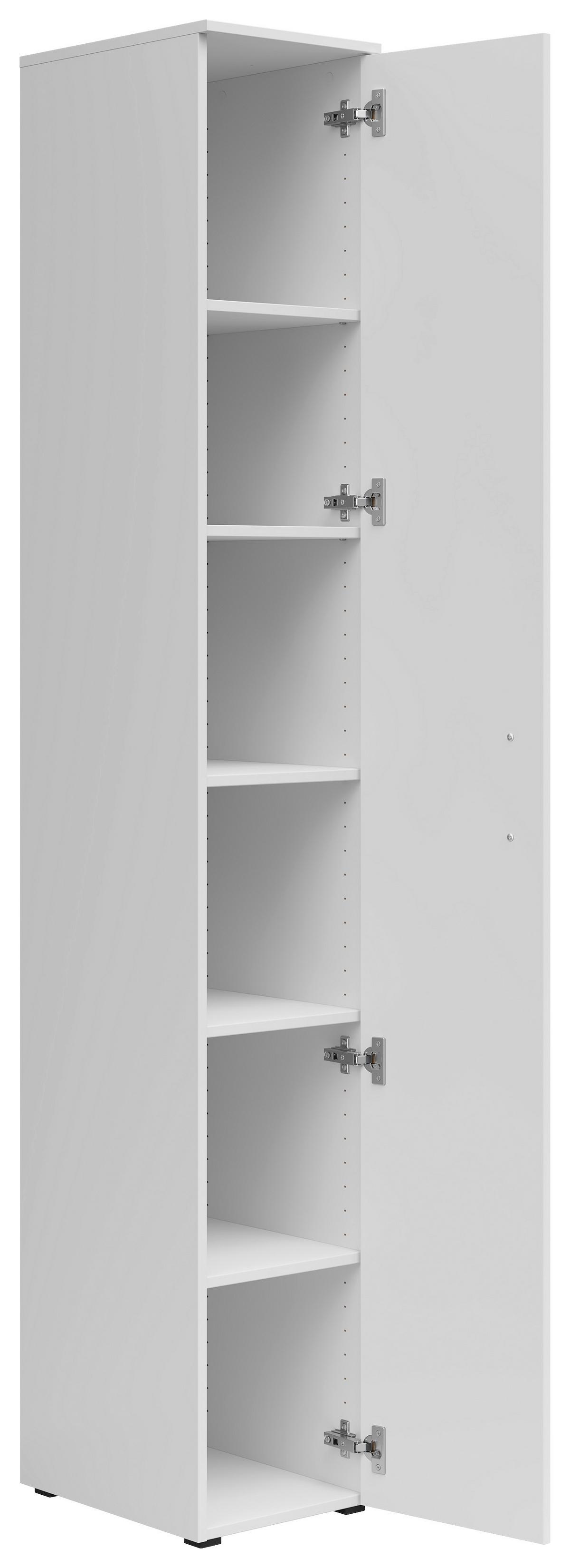 Skriňa MULTISTAURAUM š: 30cm - čierna/biela, Modern, kompozitné drevo/plast (30/195/40cm)