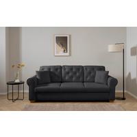 Schlafsofa Arles, Anthrazit 75 B: 240 Cm - Anthrazit/Buchefarben, Design, Textil (240/94/98cm) - MID.YOU