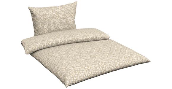 Baumwolle-bettwäsche 140x200 Cm Chrisi Beige - Beige, MODERN, Textil - Luca Bessoni