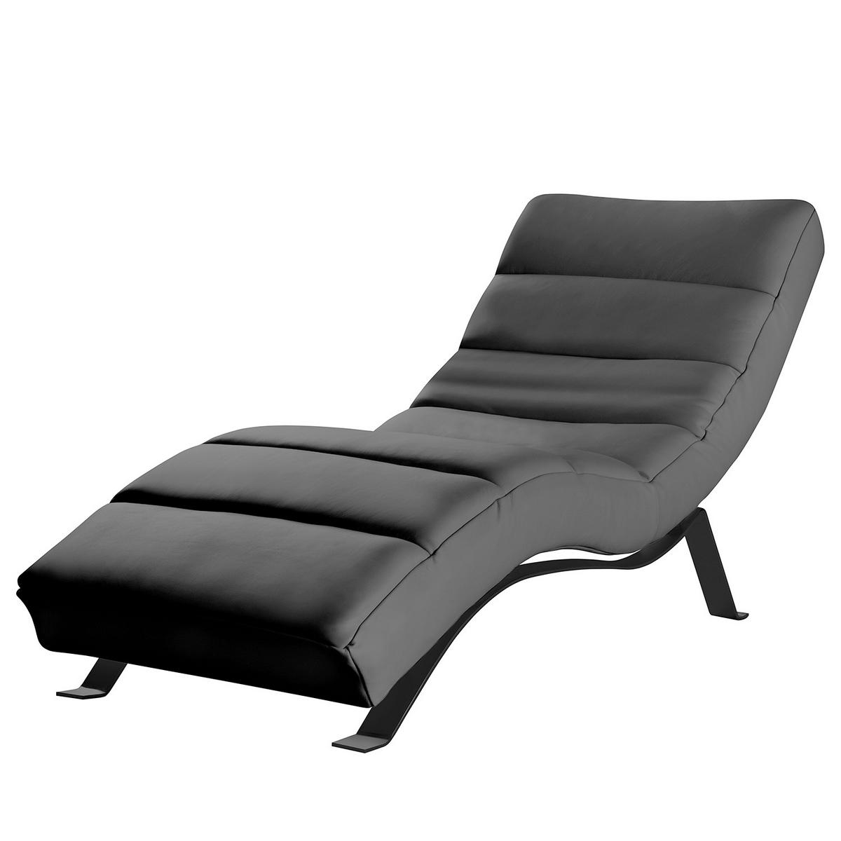 Relaxliege Swing Black Dunkelgrau B: 65 Cm - Dunkelgrau/Schwarz, Design, Textil (65/65-95/171cm) - Livetastic