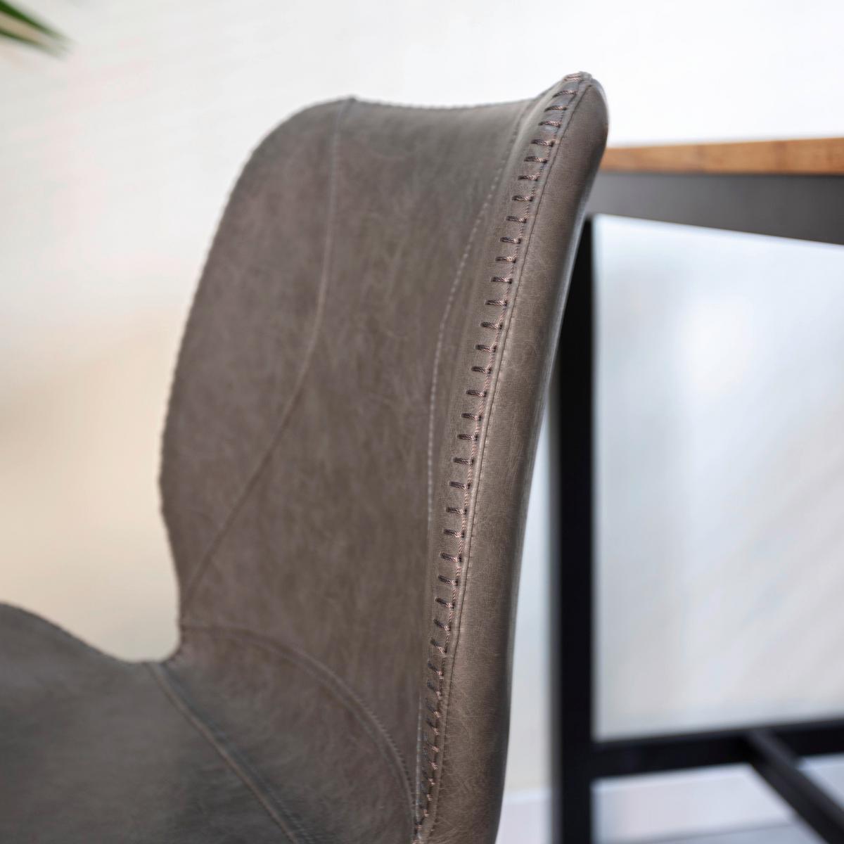 Barhocker-Set Barron - Anthrazit/Schwarz, KONVENTIONELL, Kunststoff/Textil (47/99/40cm) - MID.YOU