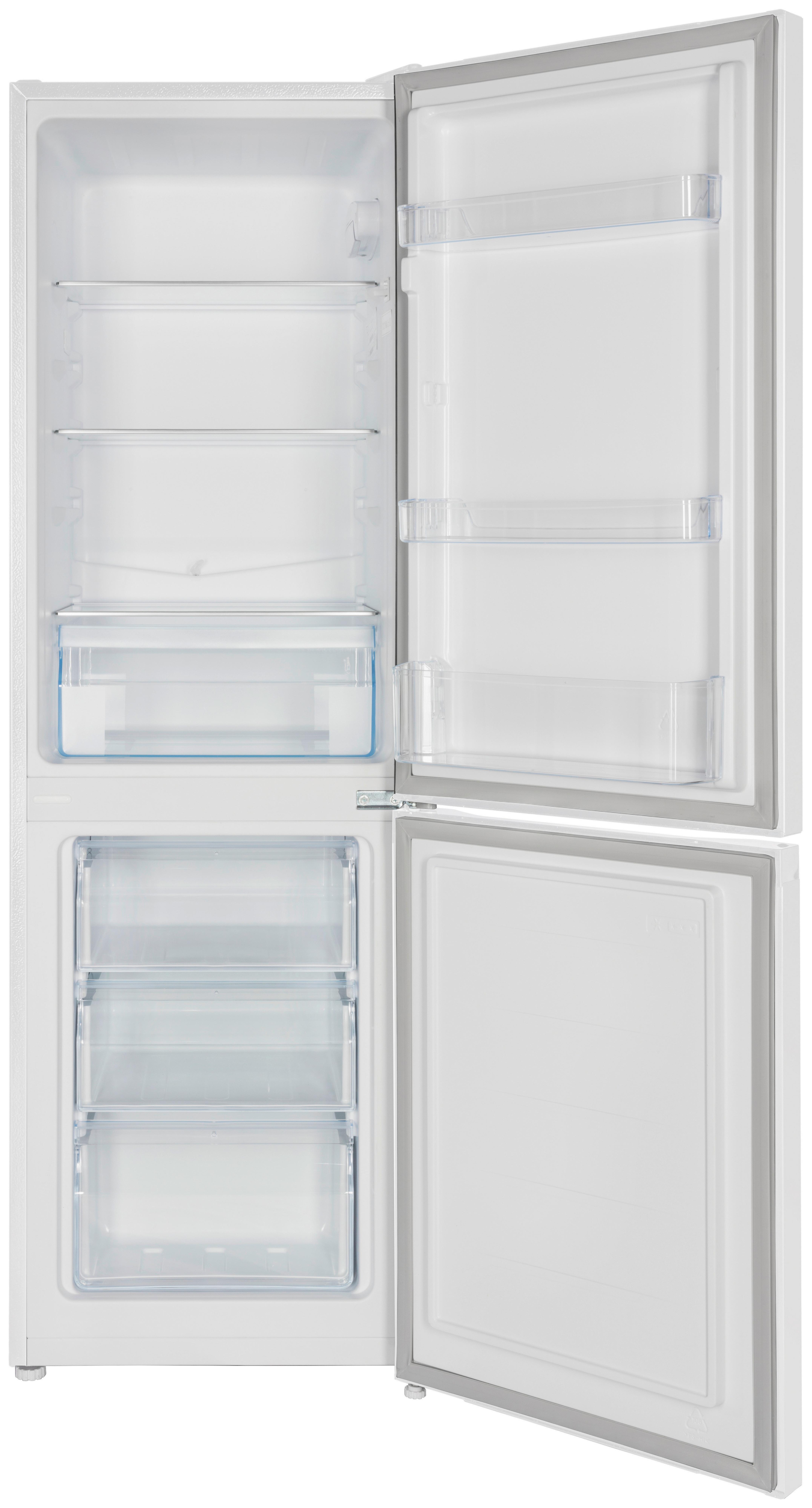 Kühl-Gefrier-Kombination Respetka Savo - Weiß, Trend, Glas/Kunststoff (47,4/144/49,5cm) - Respekta