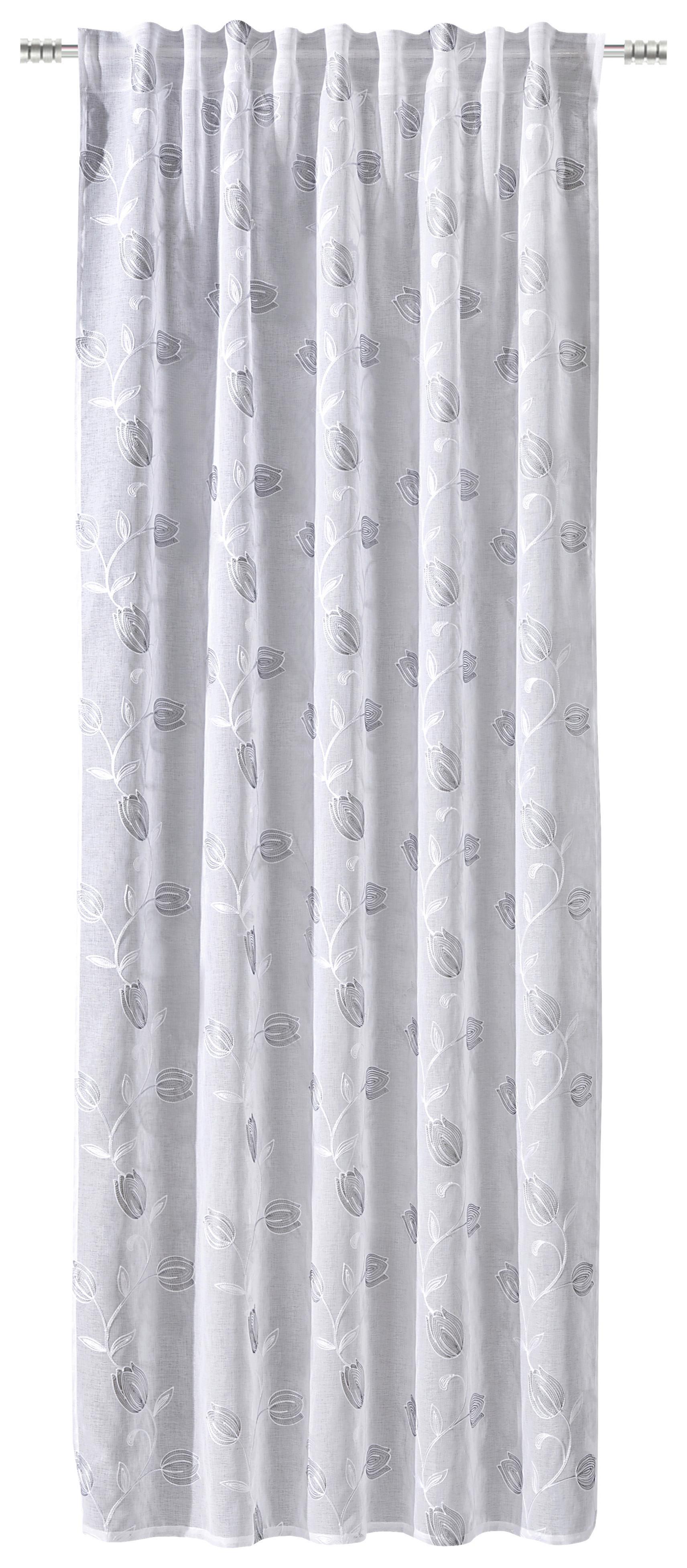 FERTIGVORHANG JAYCE - Grau, ROMANTIK / LANDHAUS, Textil (140/245cm) - James Wood