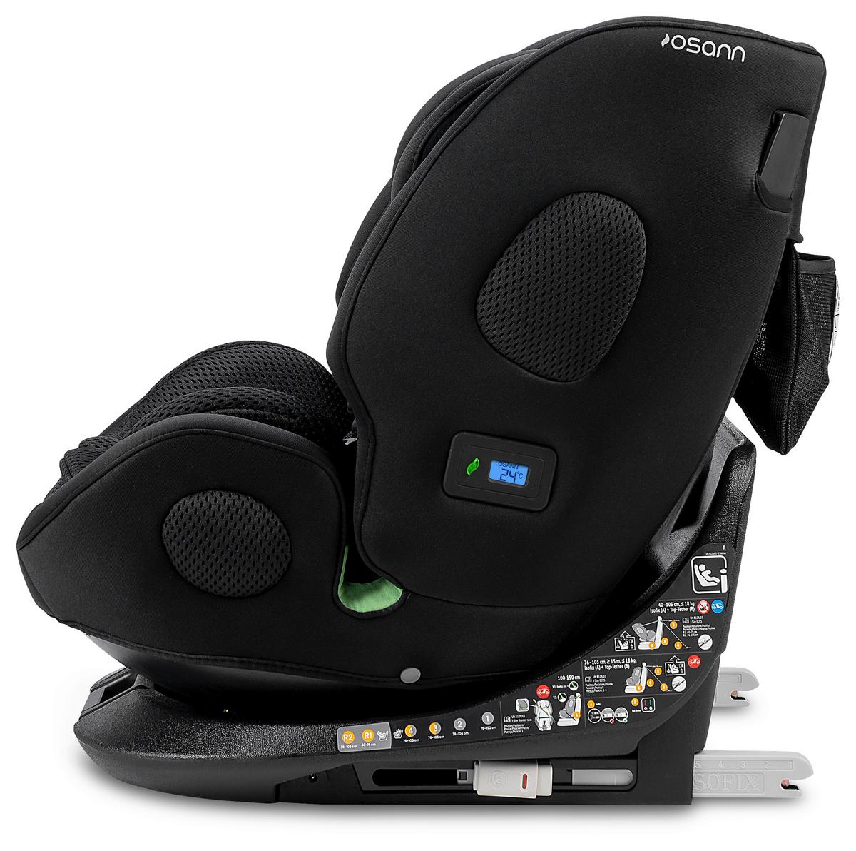 Reboarder-kindersitz One360 Klimax - Schwarz, Basics, Textil (48/43/58cm) - Osann