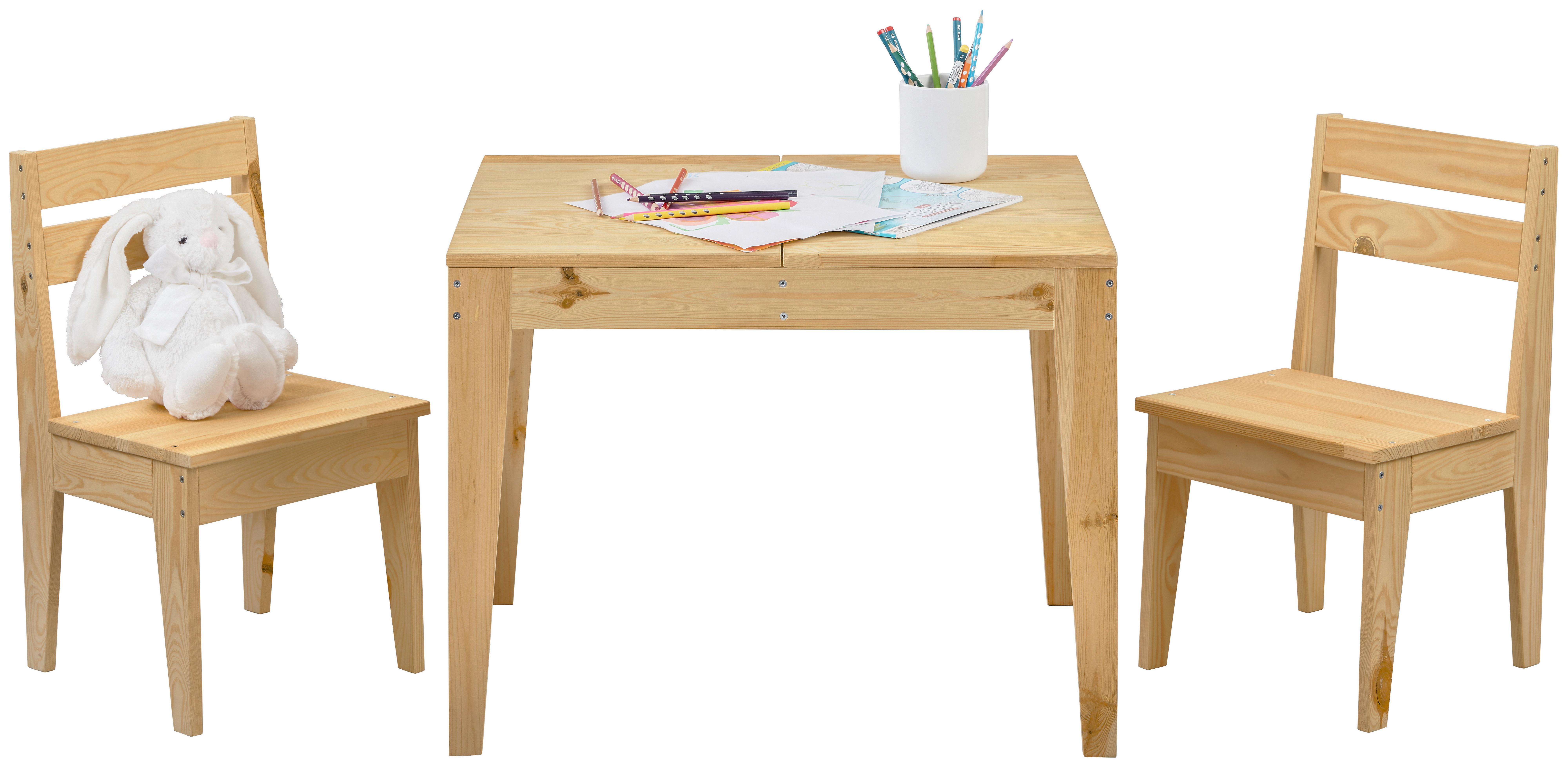 DĚTSKÁ SEDACÍ SOUPRAVA SVEN - barvy borovice, Konvenční, dřevo (65/50/50cm)