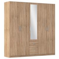 Drehtürenschrank Bingen Eichefarben D. B: 226cm - Eichefarben, MODERN, Holzwerkstoff (226/229/54cm) - Rauch Möbel