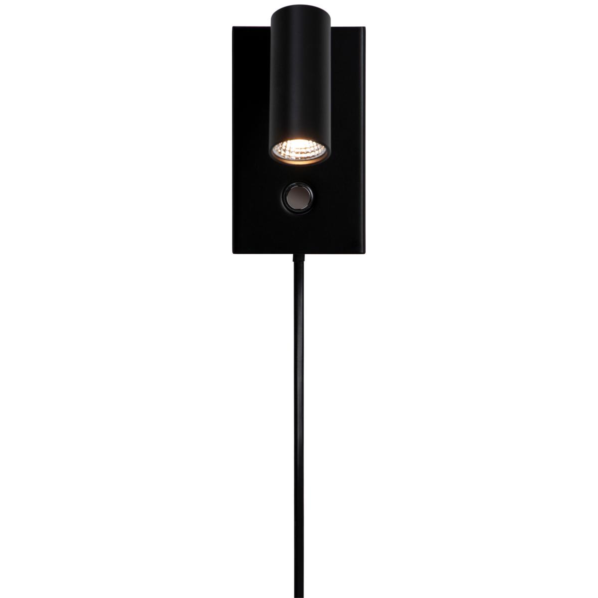 Wandleuchte Omari Schwarz B: 7 cm - Schwarz, Design, Metall (7/12/12cm) - Nordlux