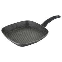 Grillpfanne Orion D: 28 cm Aluminium Kunststoff kratzfest - Grau, Basics, Kunststoff/Metall (28cm)