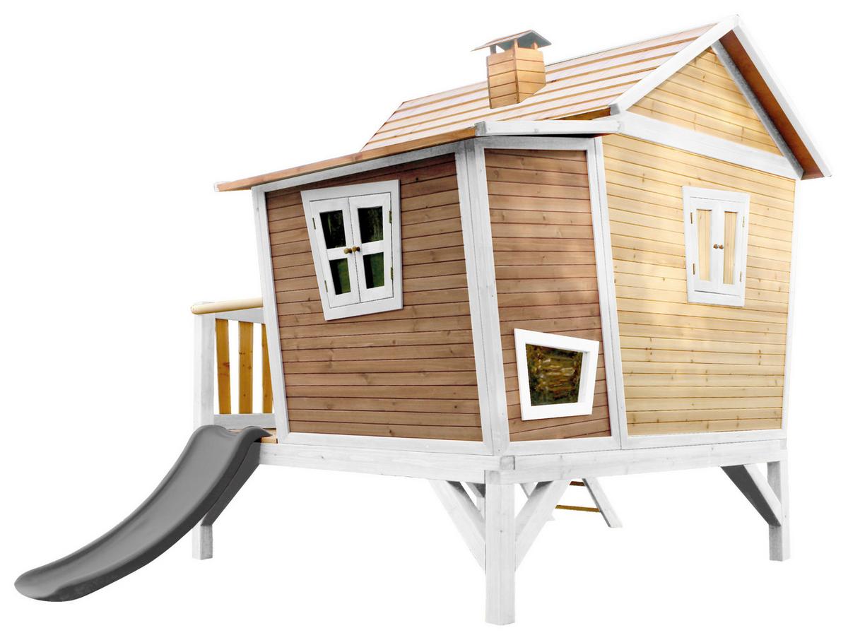 Spielhaus A030.108.81 - Hellgrün/Braun, KONVENTIONELL, Holz/Kunststoff (123/12,8/152cm) - Ambia Garden