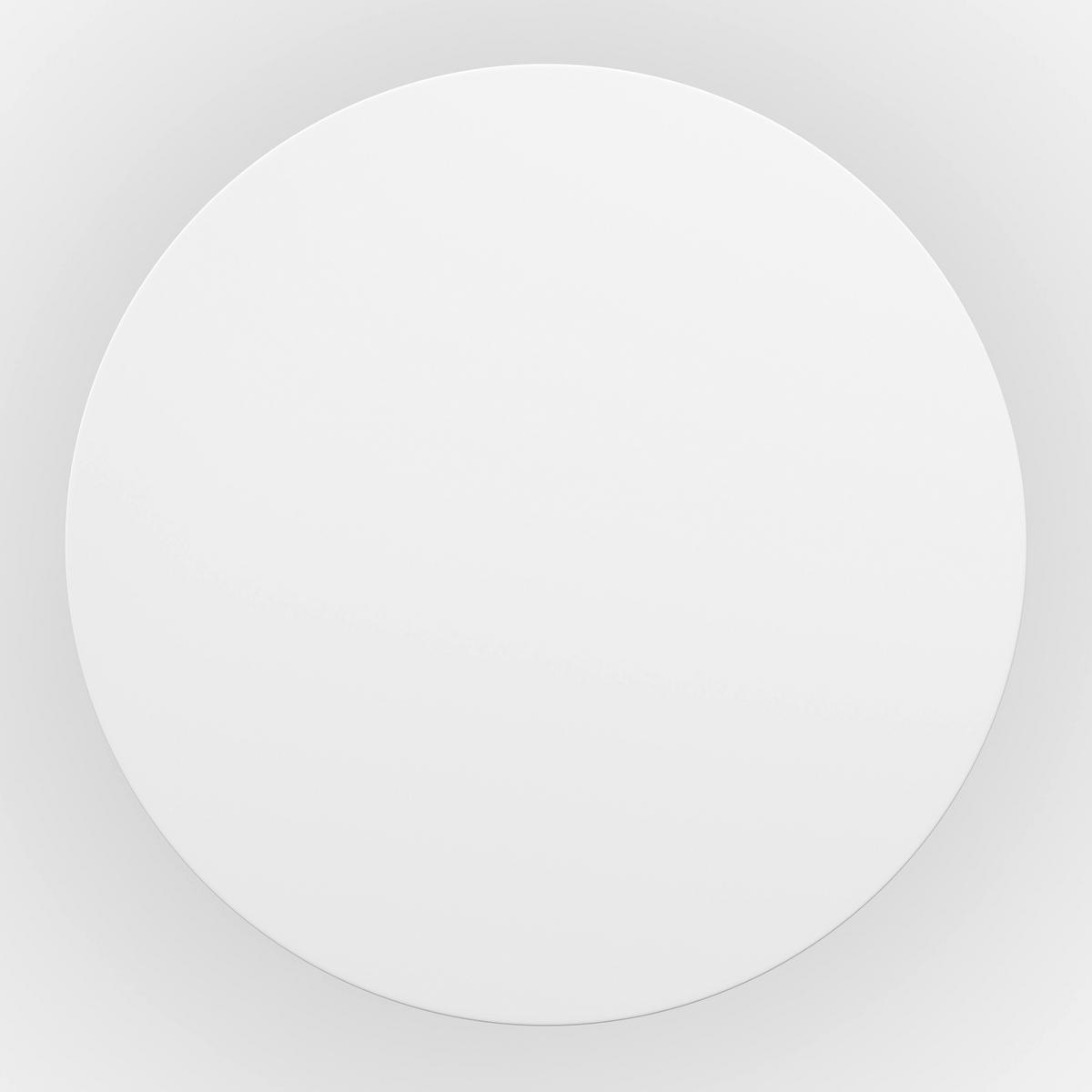 Jedálenský stôl JOHN 90 - biela/farba duba, Modern, kov/kompozitné drevo (90/75cm) - Bessagi Home