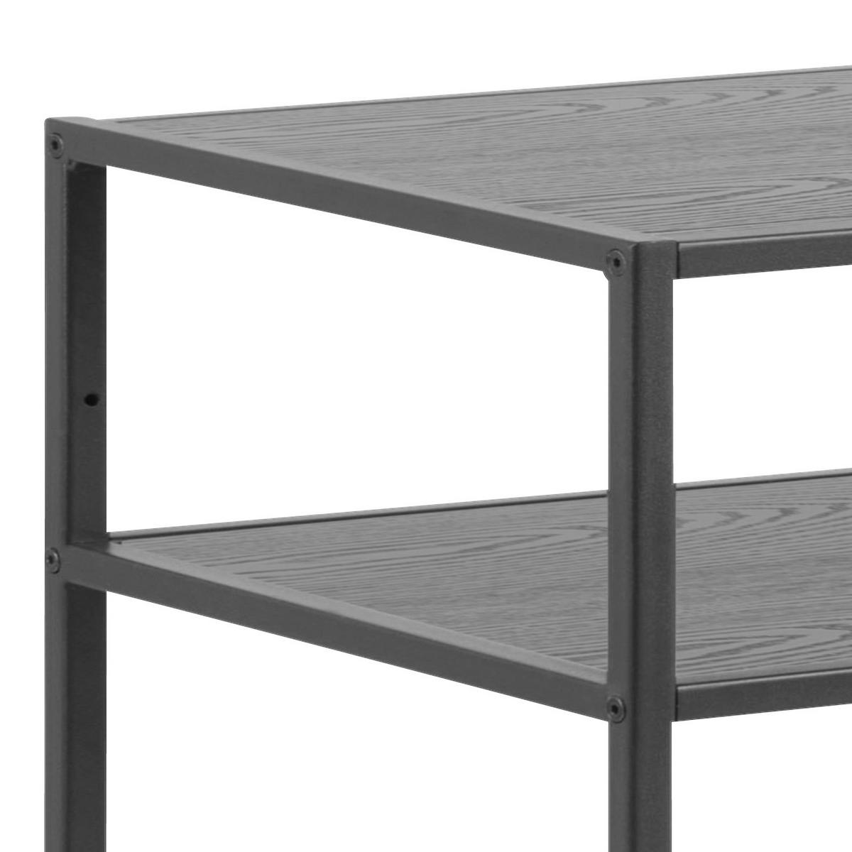 Konsolentisch Seaford Esche Dekor/metall B: 100 Cm - Schwarz, Trend, Holzwerkstoff/Metall (100/35/79cm) - MID.YOU