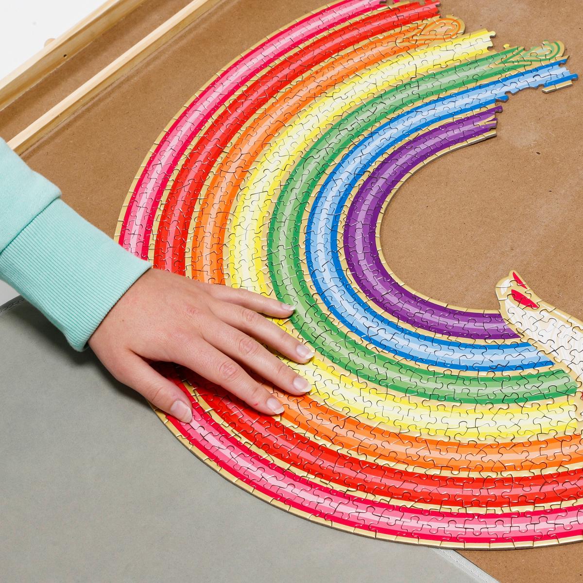 Puzzle-tisch Arnulf, Holz, Ca. 76 Cm - Naturfarben, KONVENTIONELL, Holz/Holzwerkstoff (76/4,5/57cm)